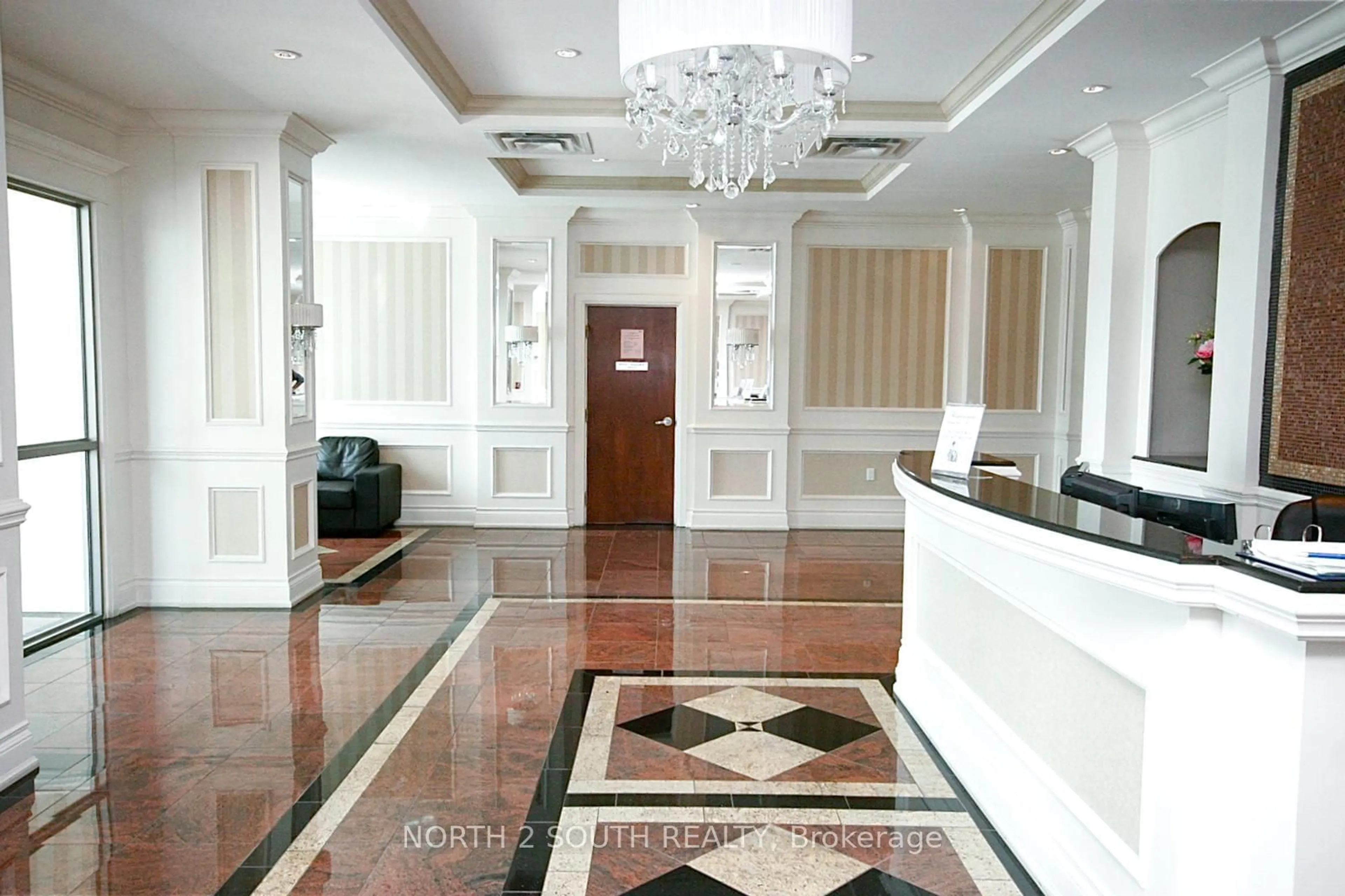 Indoor lobby, ceramic floors for 8 Rosebank Dr #9G, Toronto Ontario M1B 5Z3