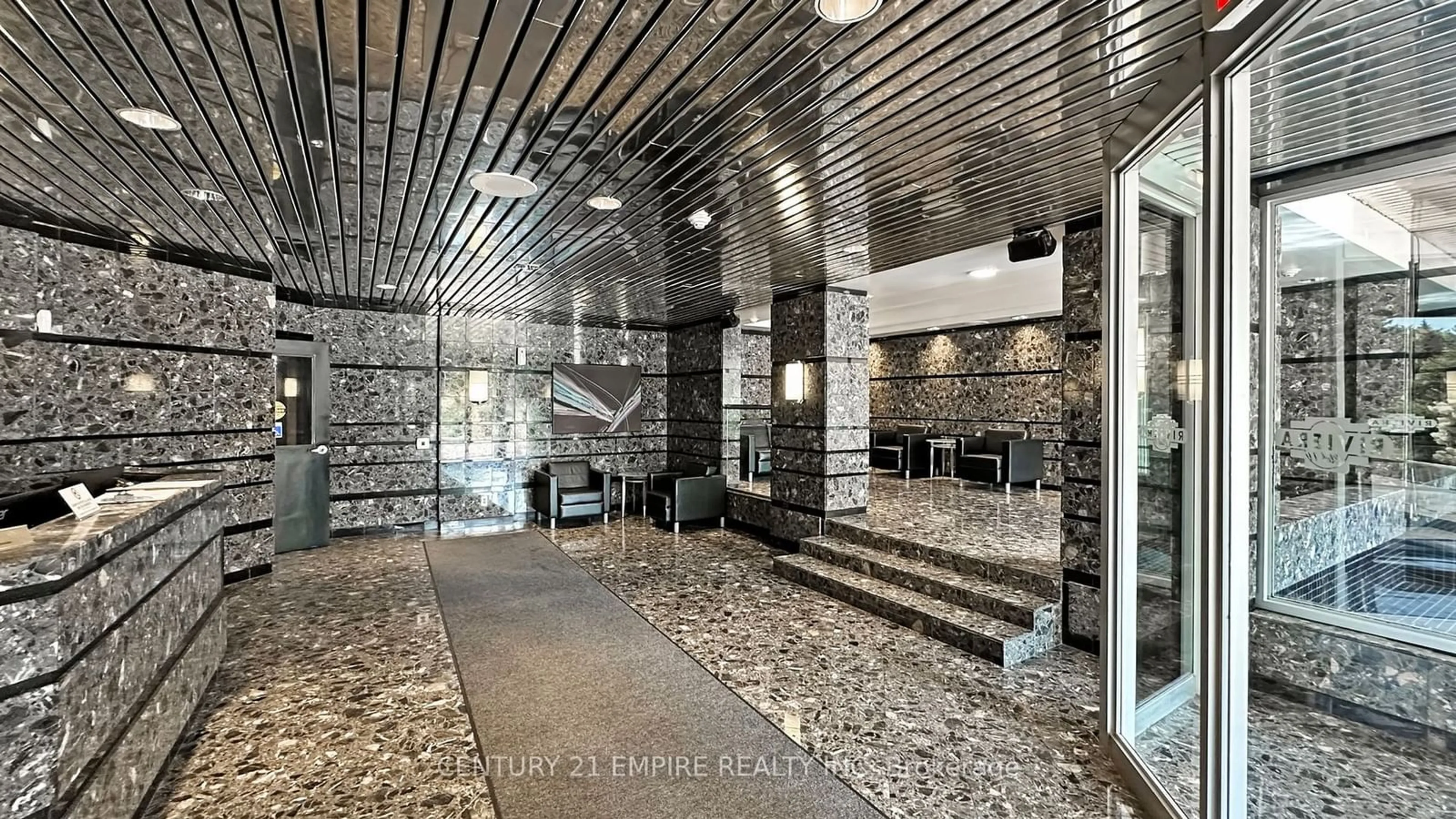 Indoor lobby, ceramic floors for 4725 Sheppard Ave #2001, Toronto Ontario M1S 5B2