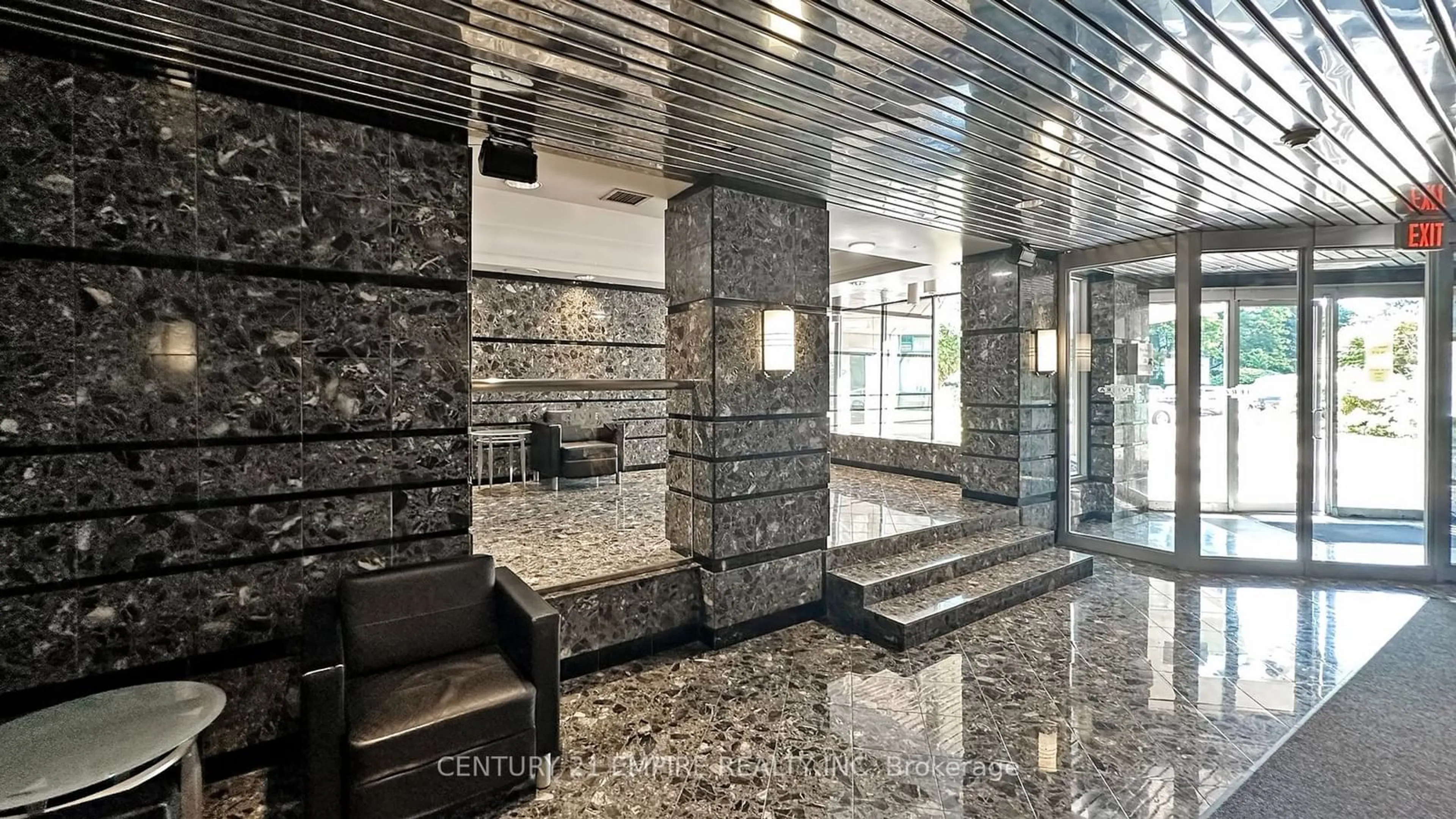 Indoor lobby, cement floor for 4725 Sheppard Ave #2001, Toronto Ontario M1S 5B2