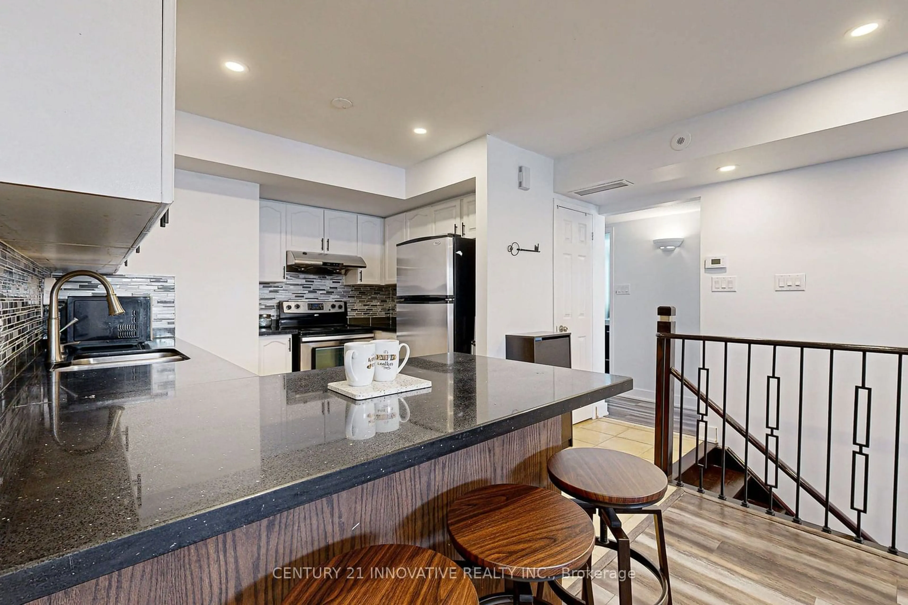 Open concept kitchen for 200 Mclevin Ave #6, Toronto Ontario M1B 6C6