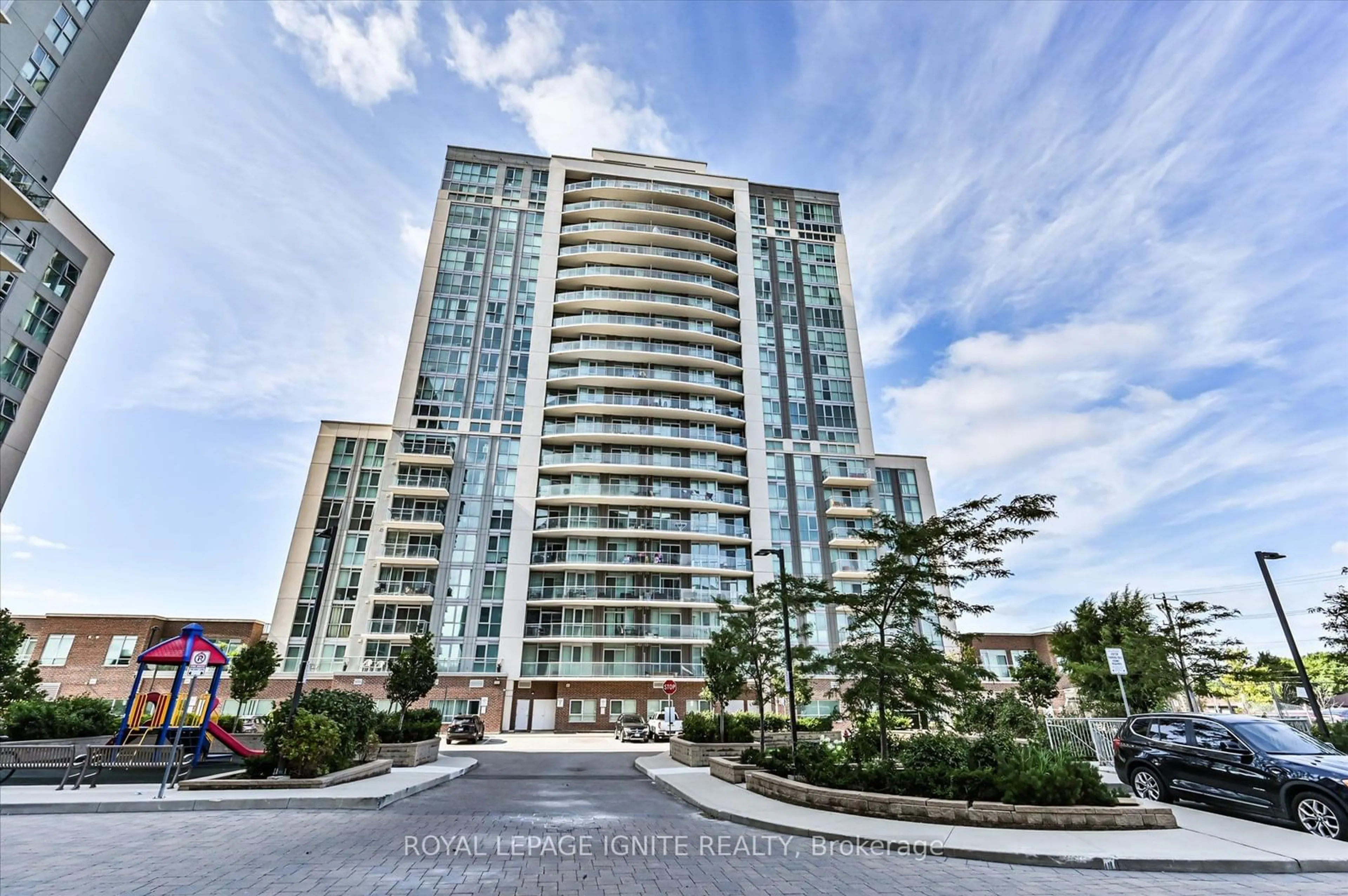 A pic from exterior of the house or condo, the street view for 1328 Birchmount Rd #1606, Toronto Ontario M1R 0B6