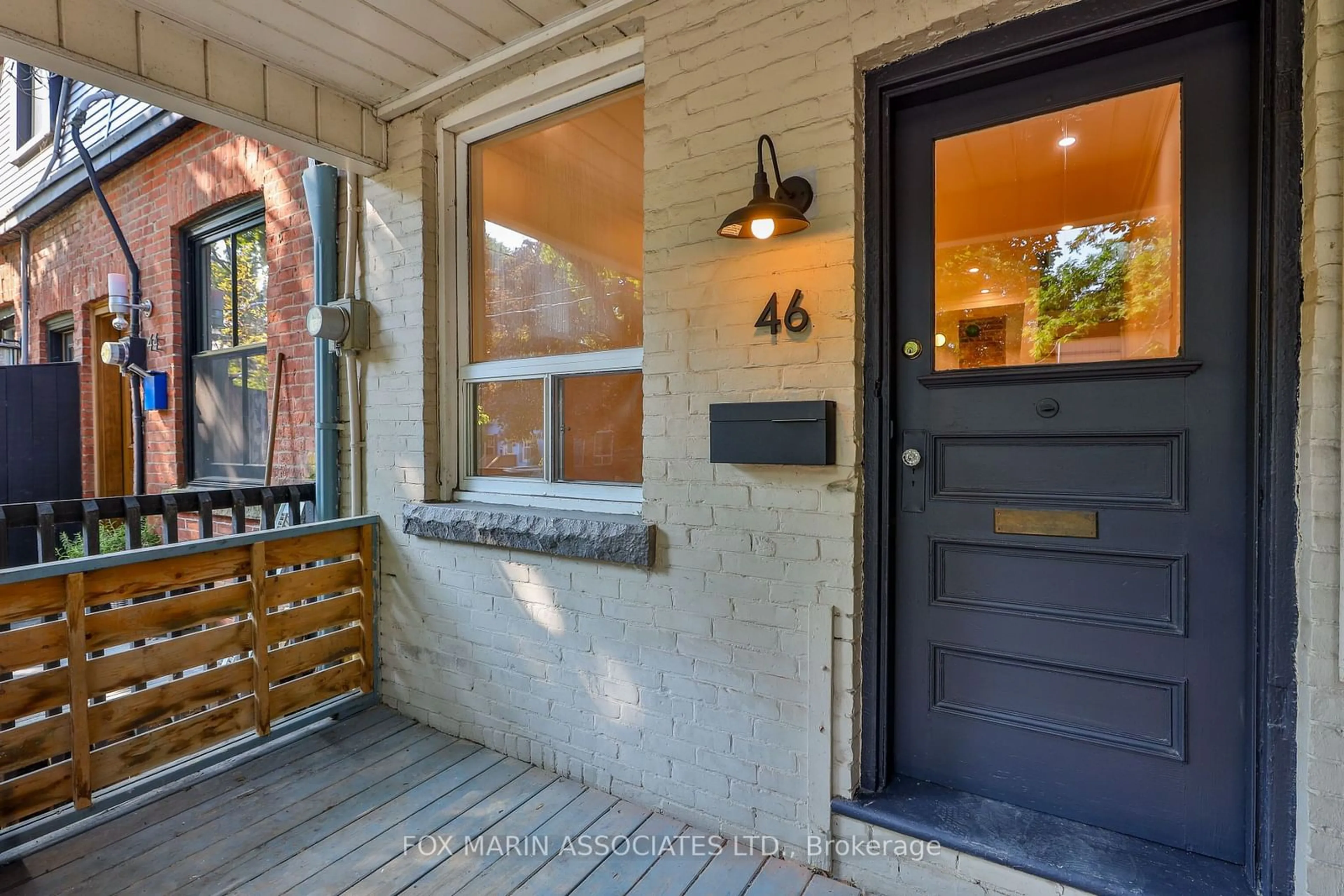 Indoor entryway, wood floors for 46 Lewis St, Toronto Ontario M4M 2H3