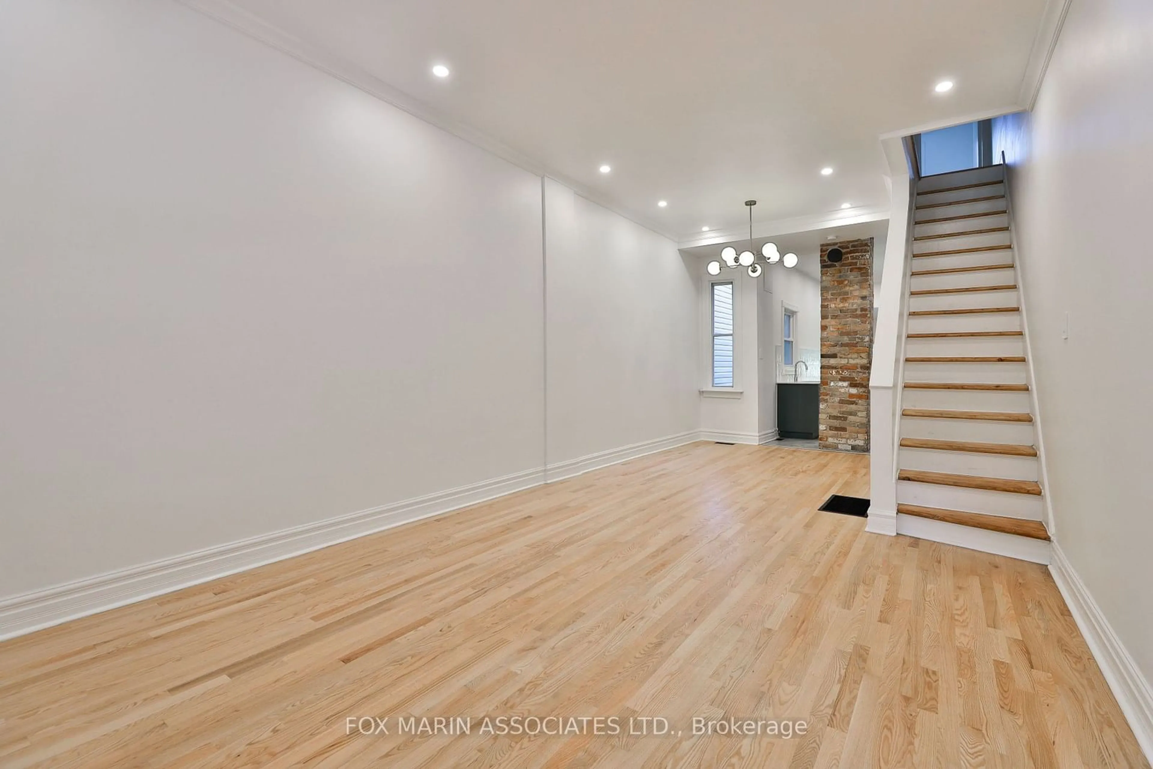 Indoor entryway, wood floors for 46 Lewis St, Toronto Ontario M4M 2H3