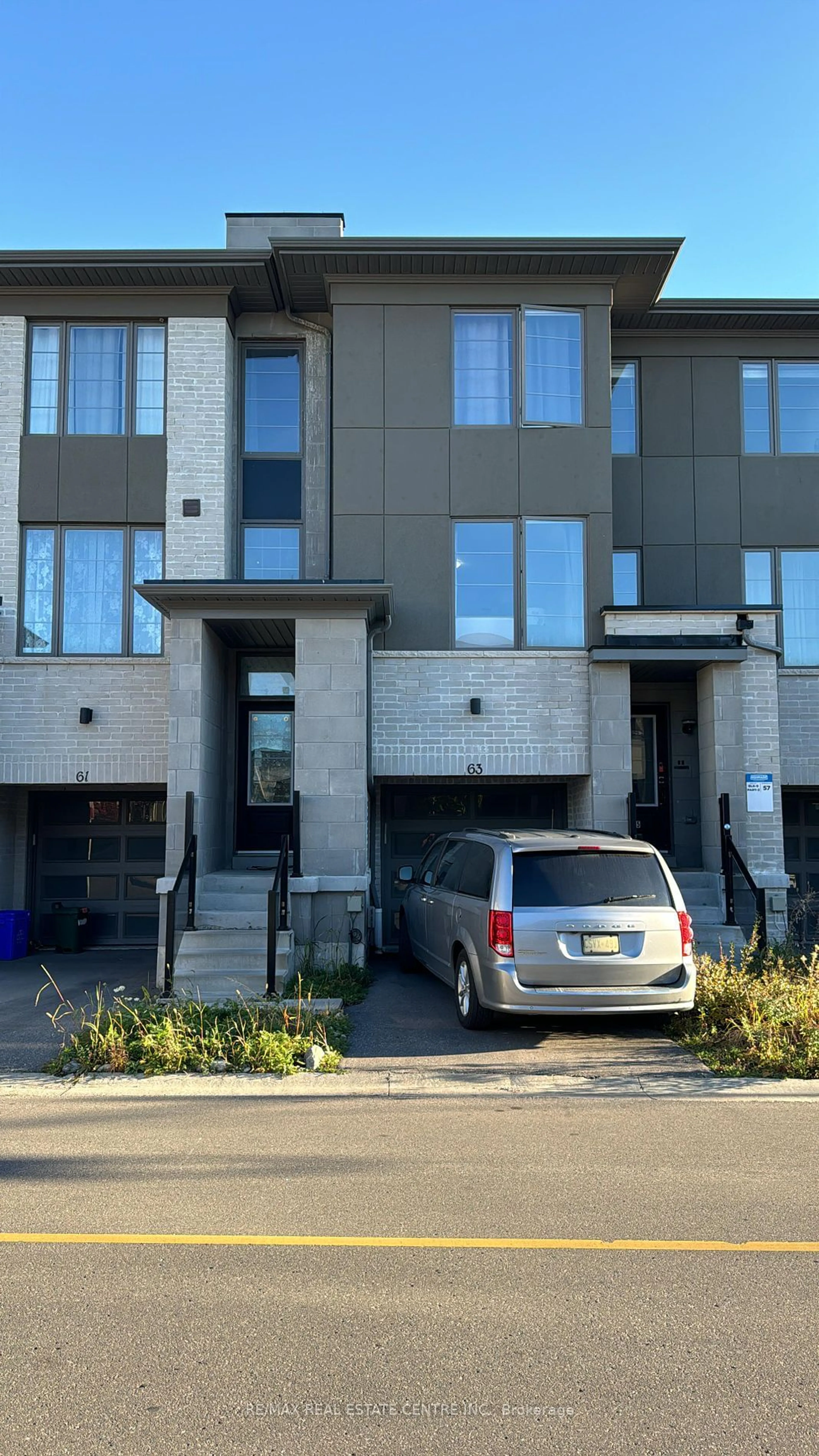 A pic from exterior of the house or condo, the street view for 63 Donald Fleming Way, Whitby Ontario L1R 3J8