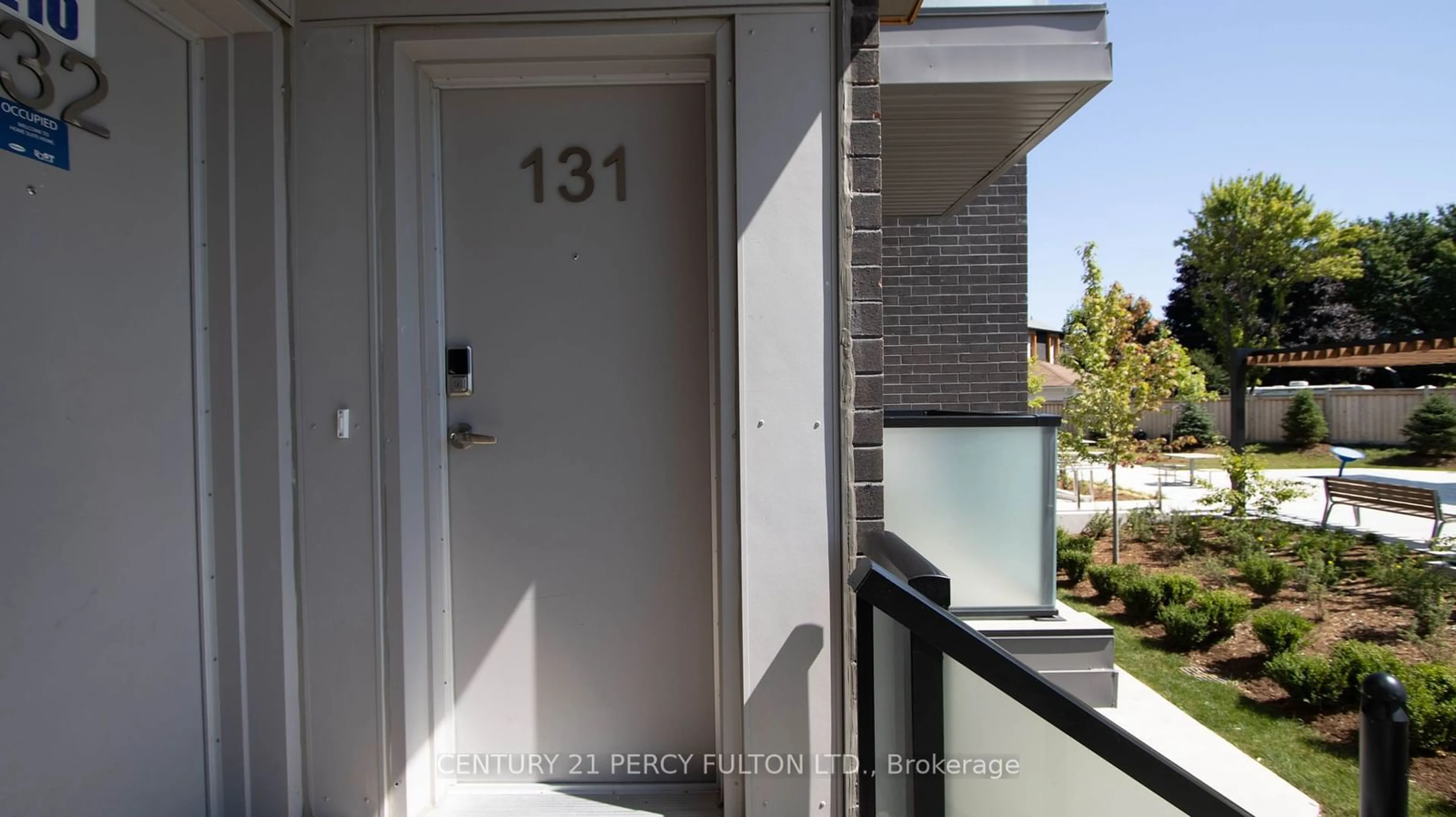 A pic from exterior of the house or condo, the street view for 1081 Danforth Rd #131, Toronto Ontario M1J 1K8