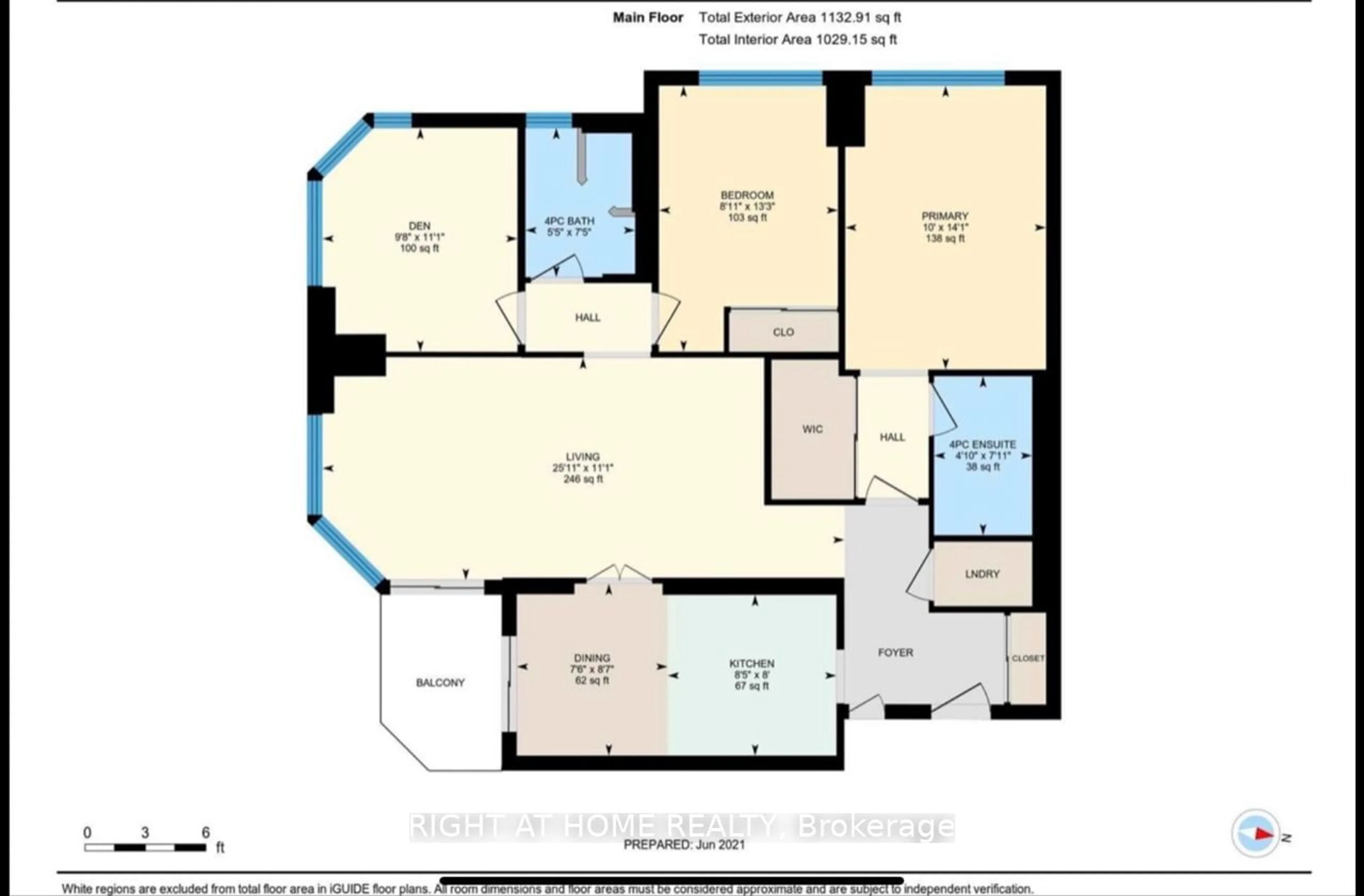 Floor plan for 125 Omni Dr #2236, Toronto Ontario M1P 5A9