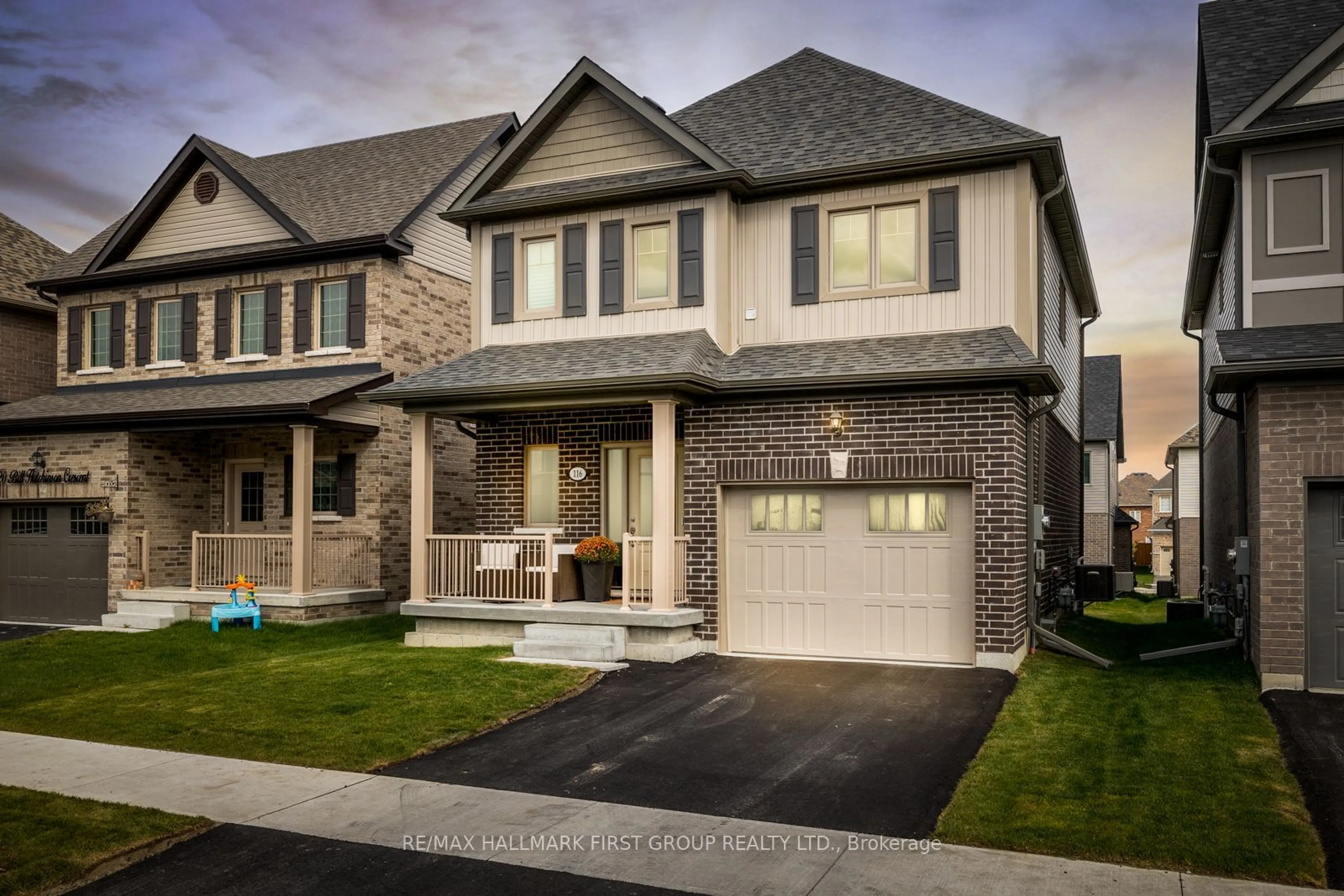 Home with brick exterior material for 116 Bill Hutchinson Cres, Clarington Ontario L1C 4T5