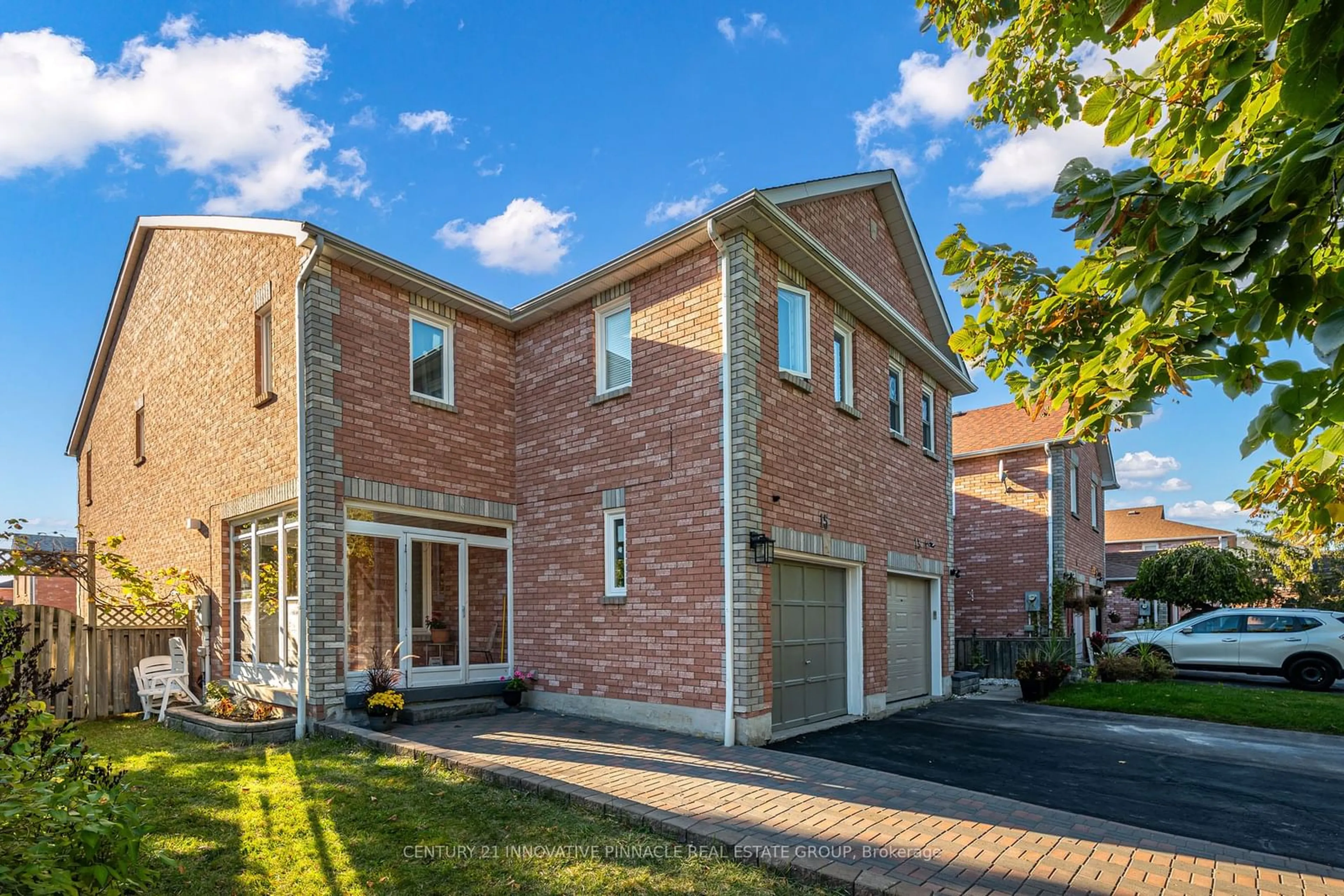 Home with brick exterior material for 15 Thorp Cres, Ajax Ontario L1T 3S9