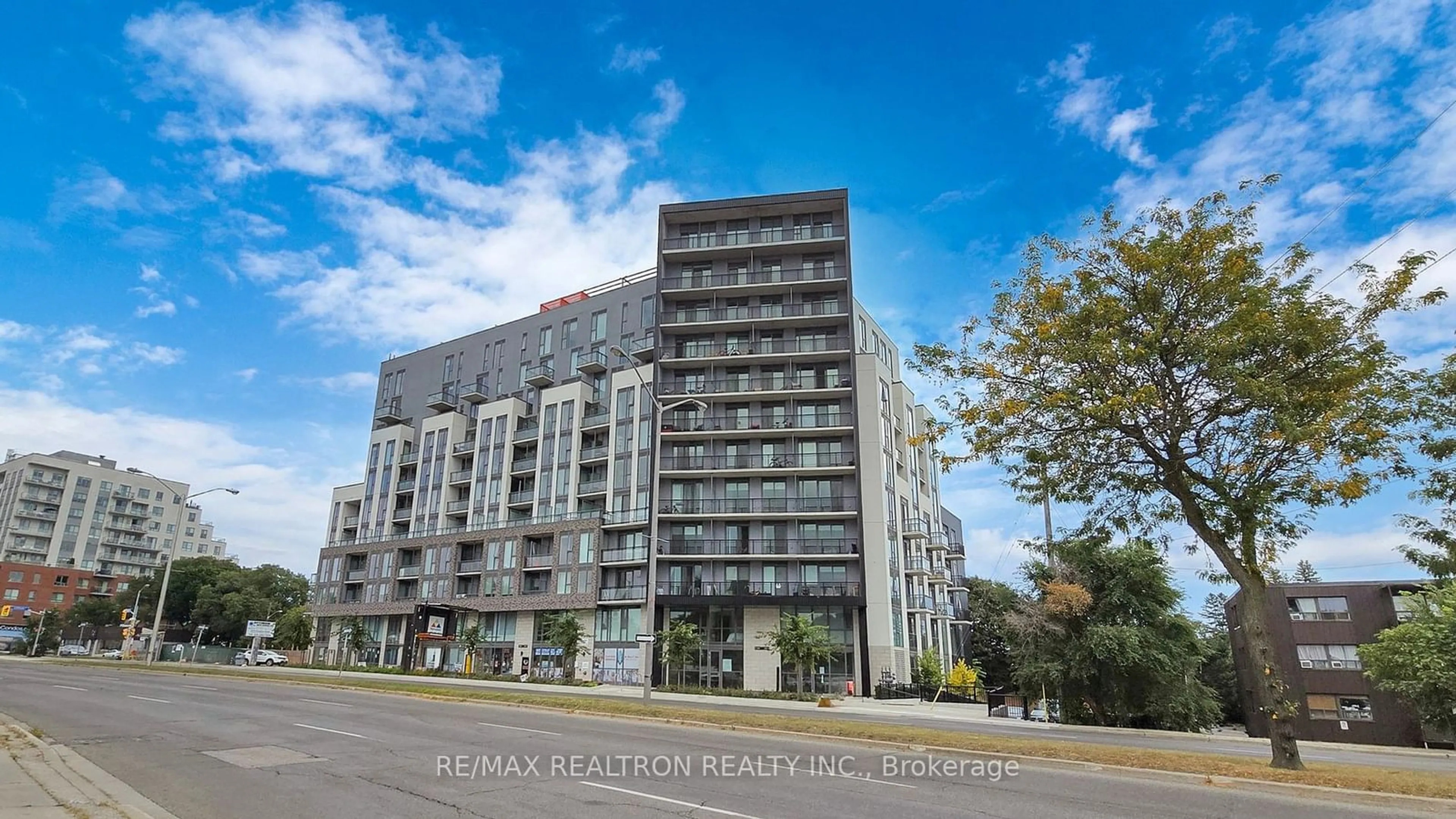 A pic from exterior of the house or condo, the front or back of building for 90 Glen Everest Rd #408, Toronto Ontario M1N 0C3