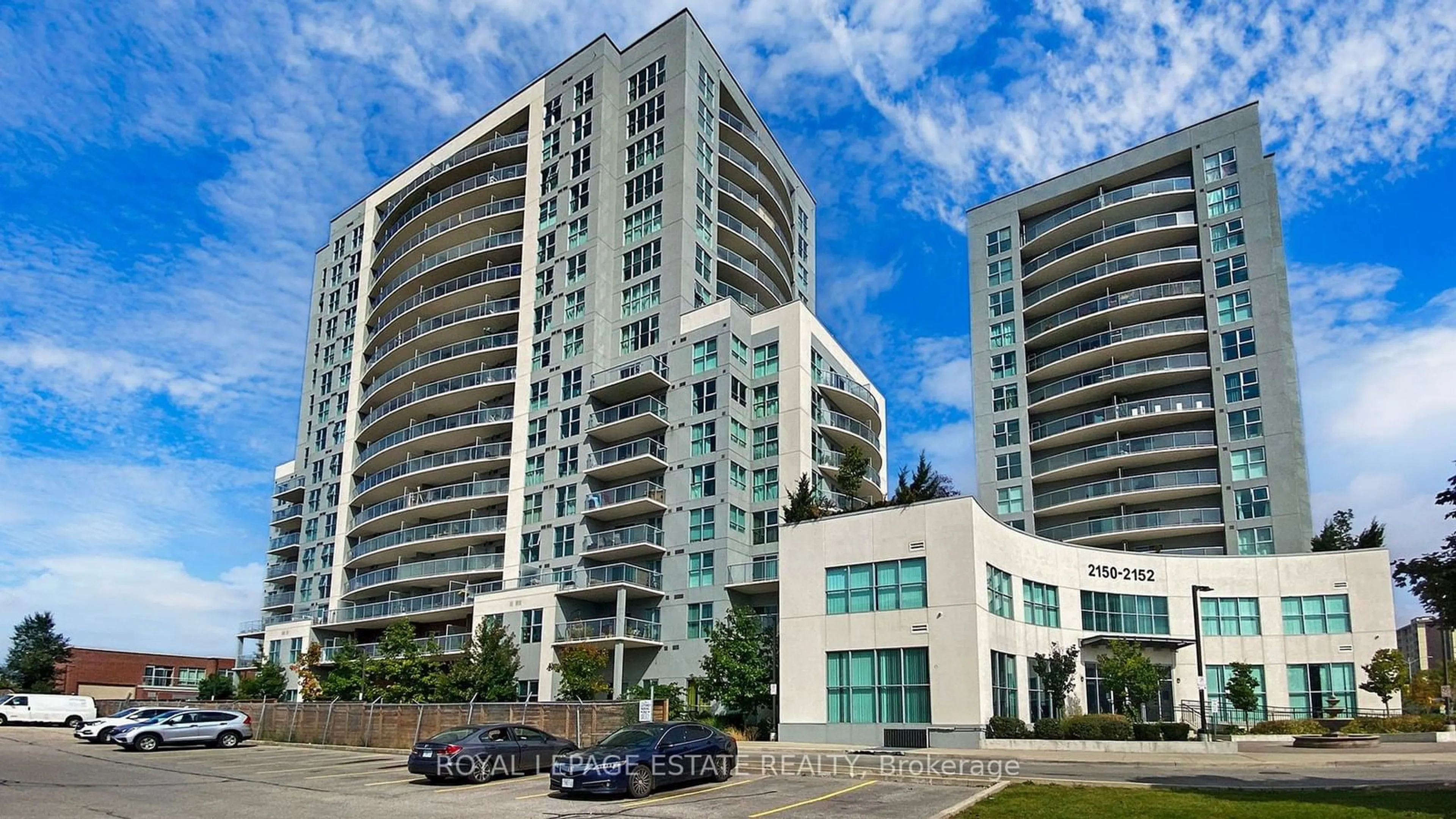 A pic from exterior of the house or condo, the front or back of building for 2152 Lawrence Ave #1509, Toronto Ontario M1R 0B5