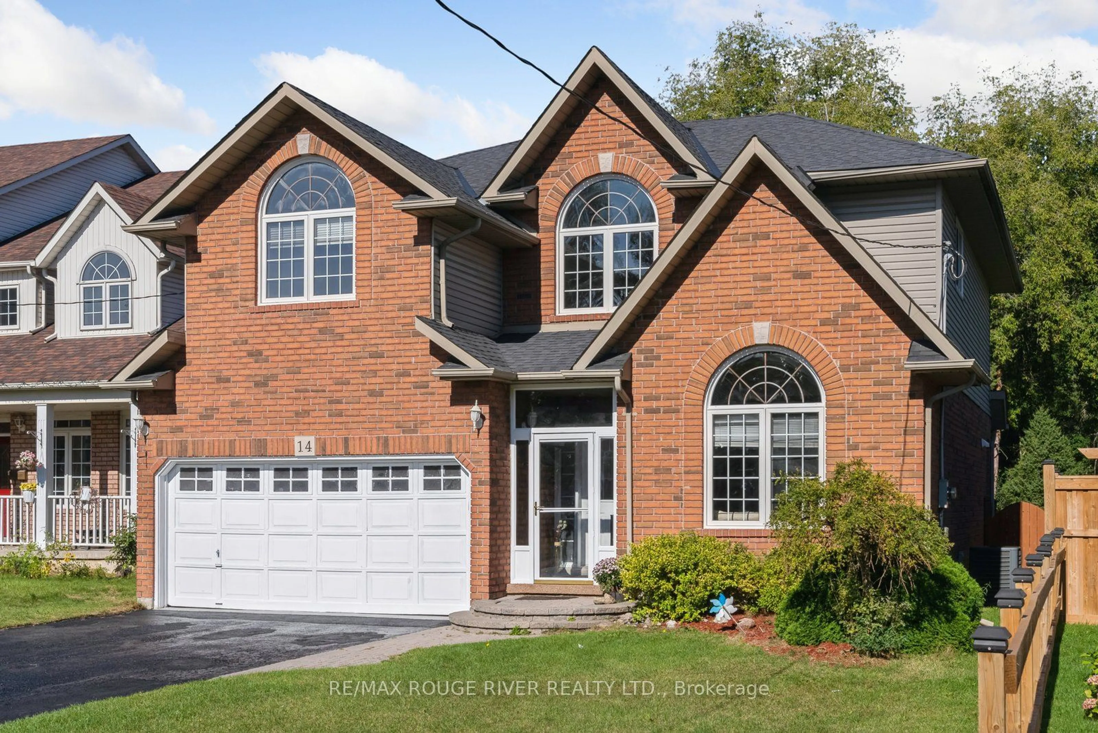 Home with brick exterior material for 14 Selleck Lane, Oshawa Ontario L1G 3Y3