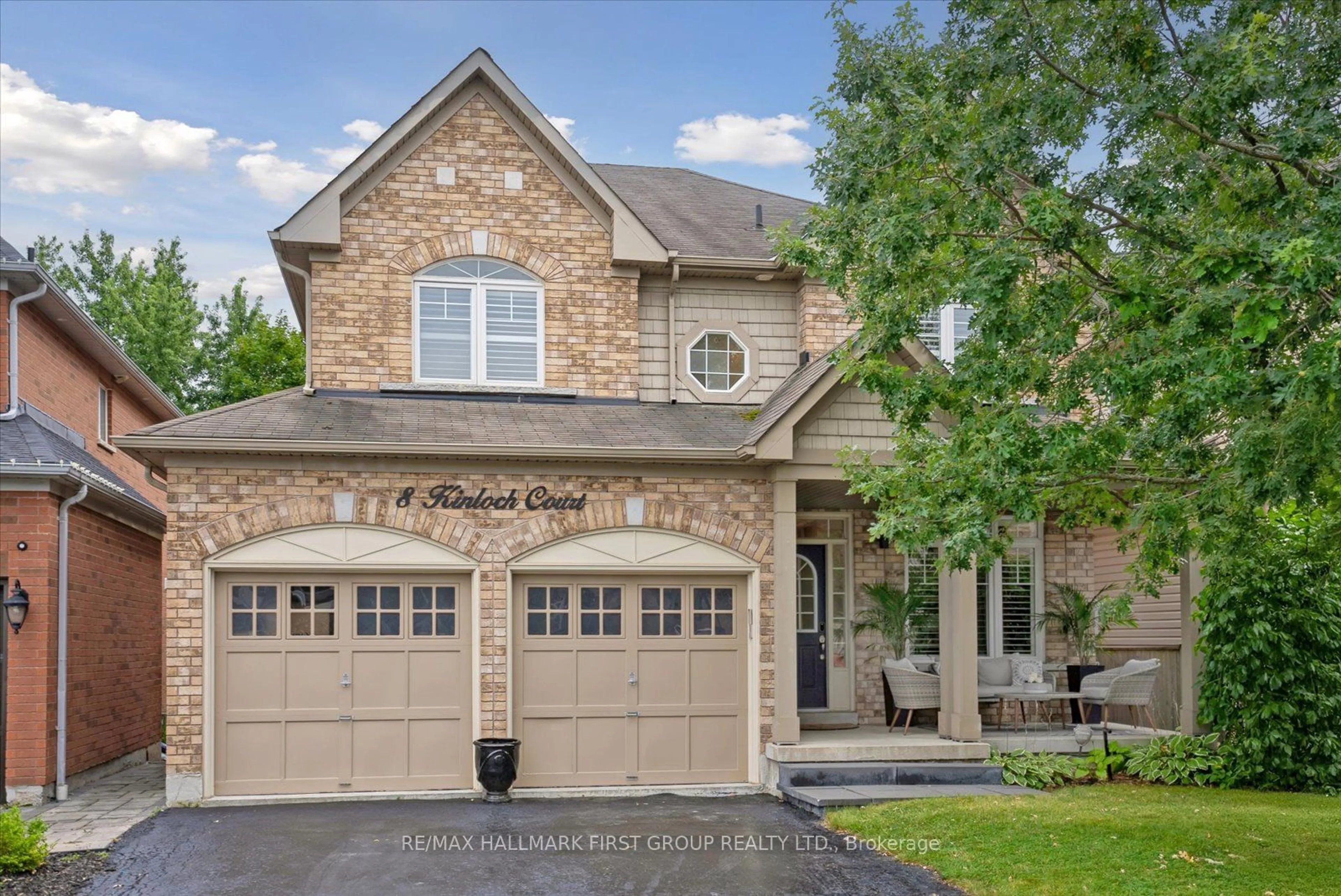 Home with brick exterior material for 8 Kinloch Crt, Ajax Ontario L1Z 2C7