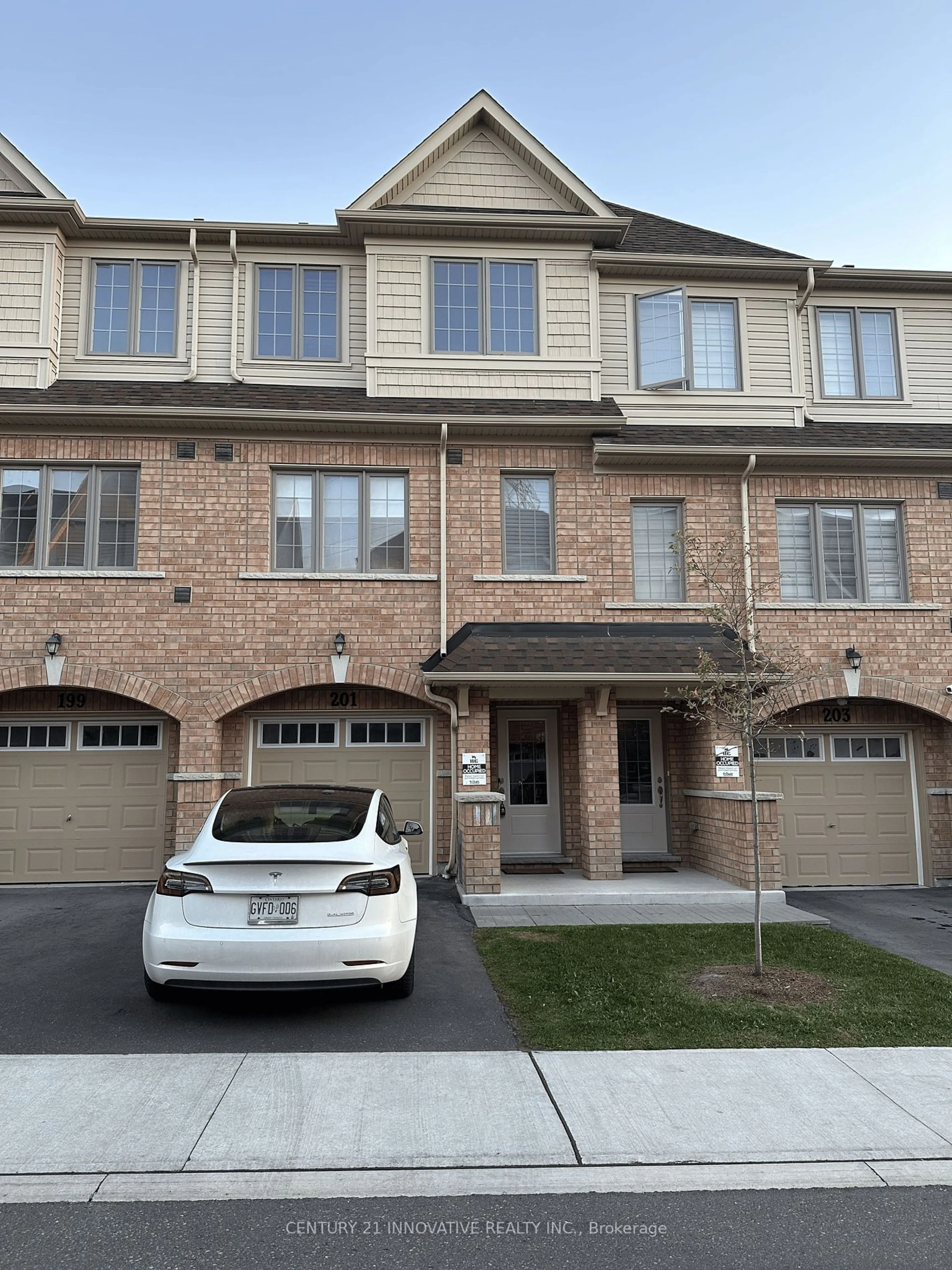 A pic from exterior of the house or condo, the street view for 201 Royal Northern Path #74, Oshawa Ontario L1L 0R6