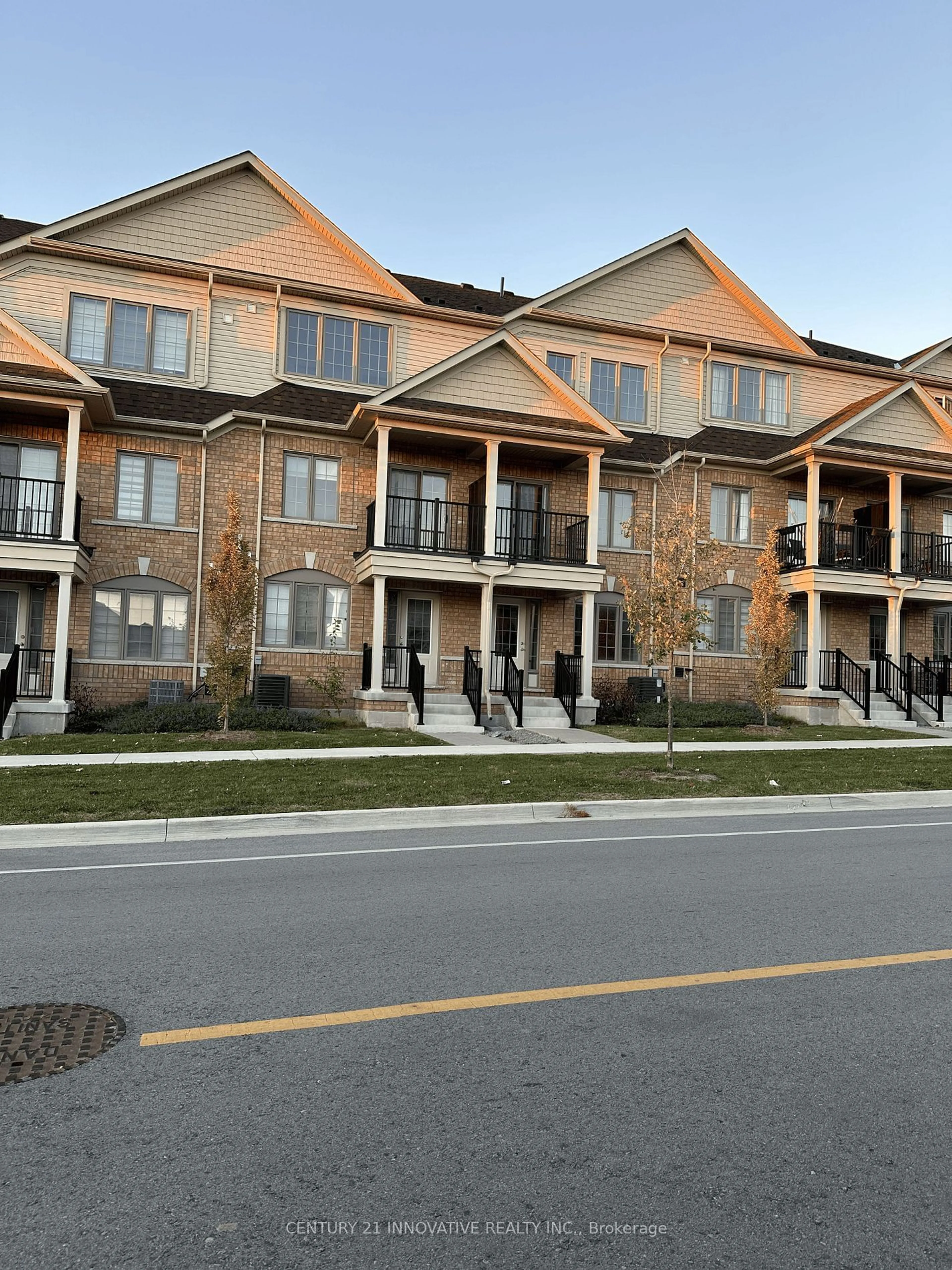 A pic from exterior of the house or condo, the street view for 201 Royal Northern Path #74, Oshawa Ontario L1L 0R6