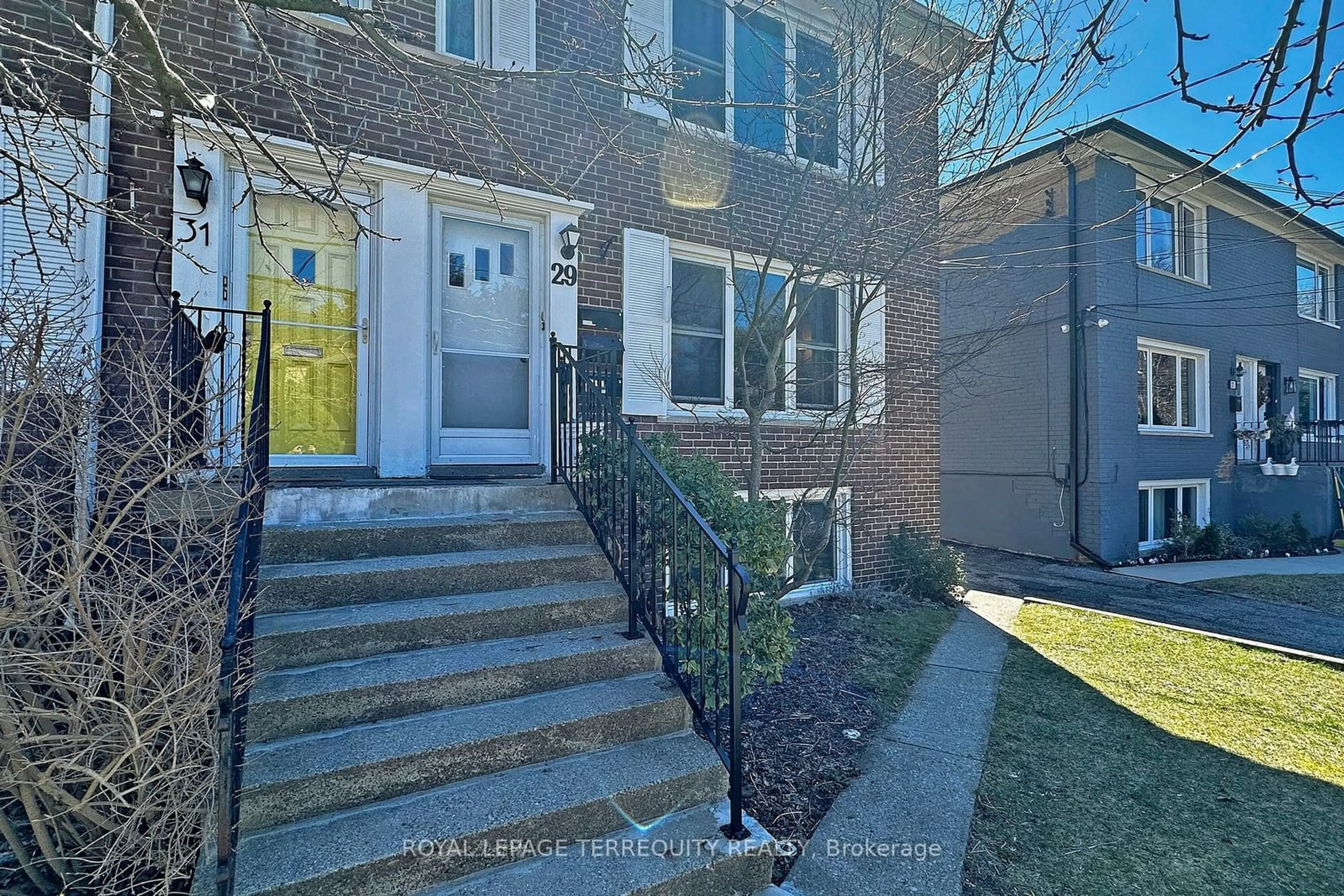 A pic from exterior of the house or condo, the street view for 29 Love Cres, Toronto Ontario M4E 1V6