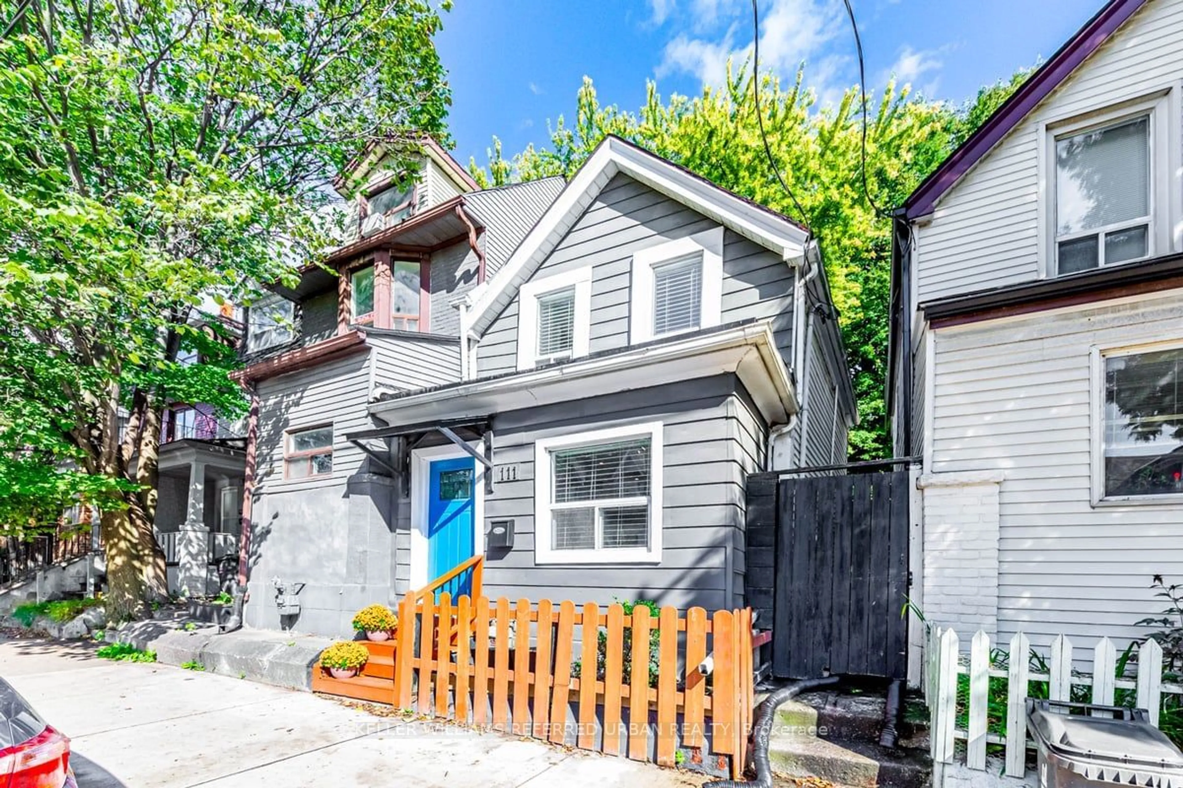 Frontside or backside of a home, cottage for 111 Jones Ave, Toronto Ontario M4M 2Z7