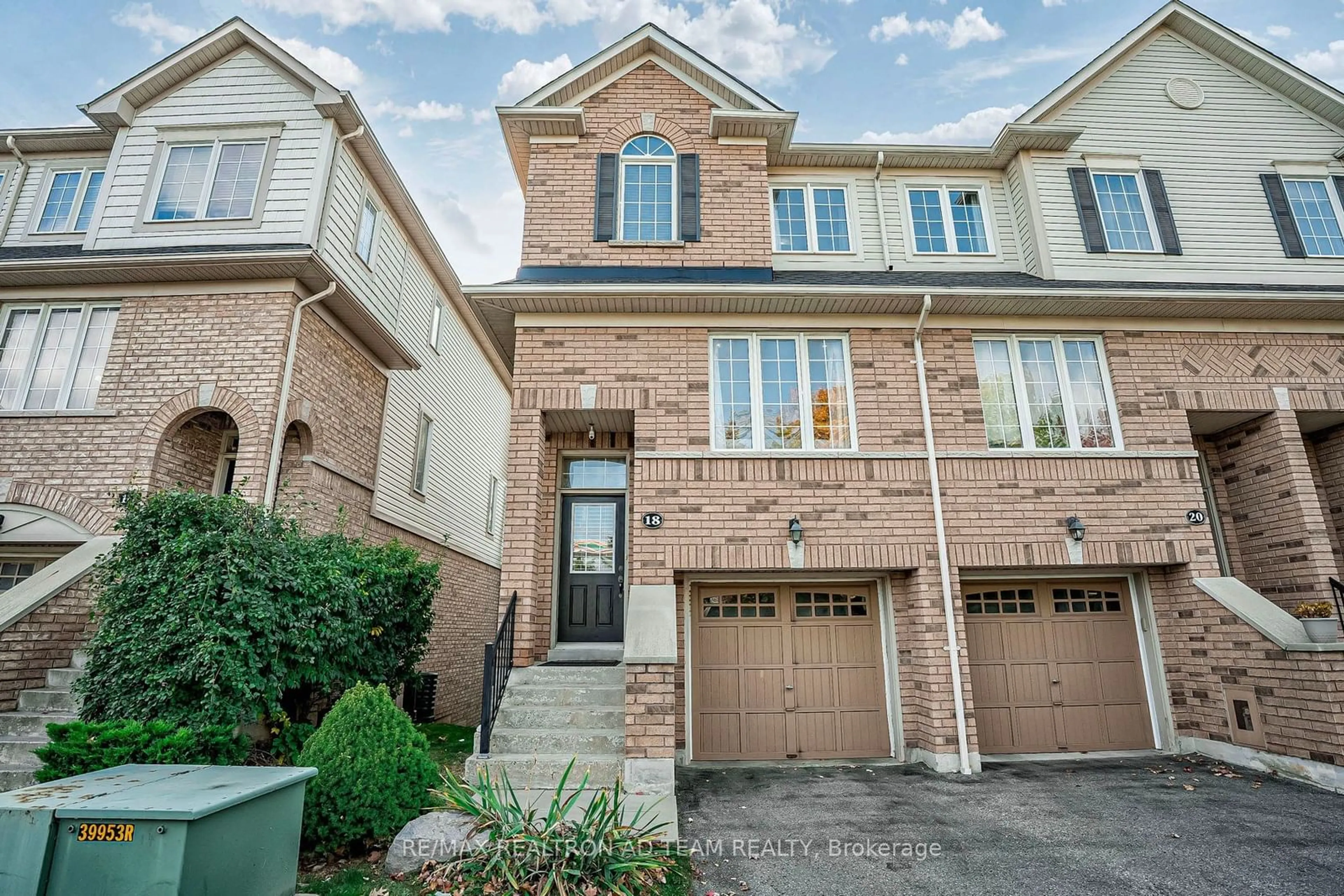 A pic from exterior of the house or condo, cottage for 18 Oakins Lane, Ajax Ontario L1T 0H2