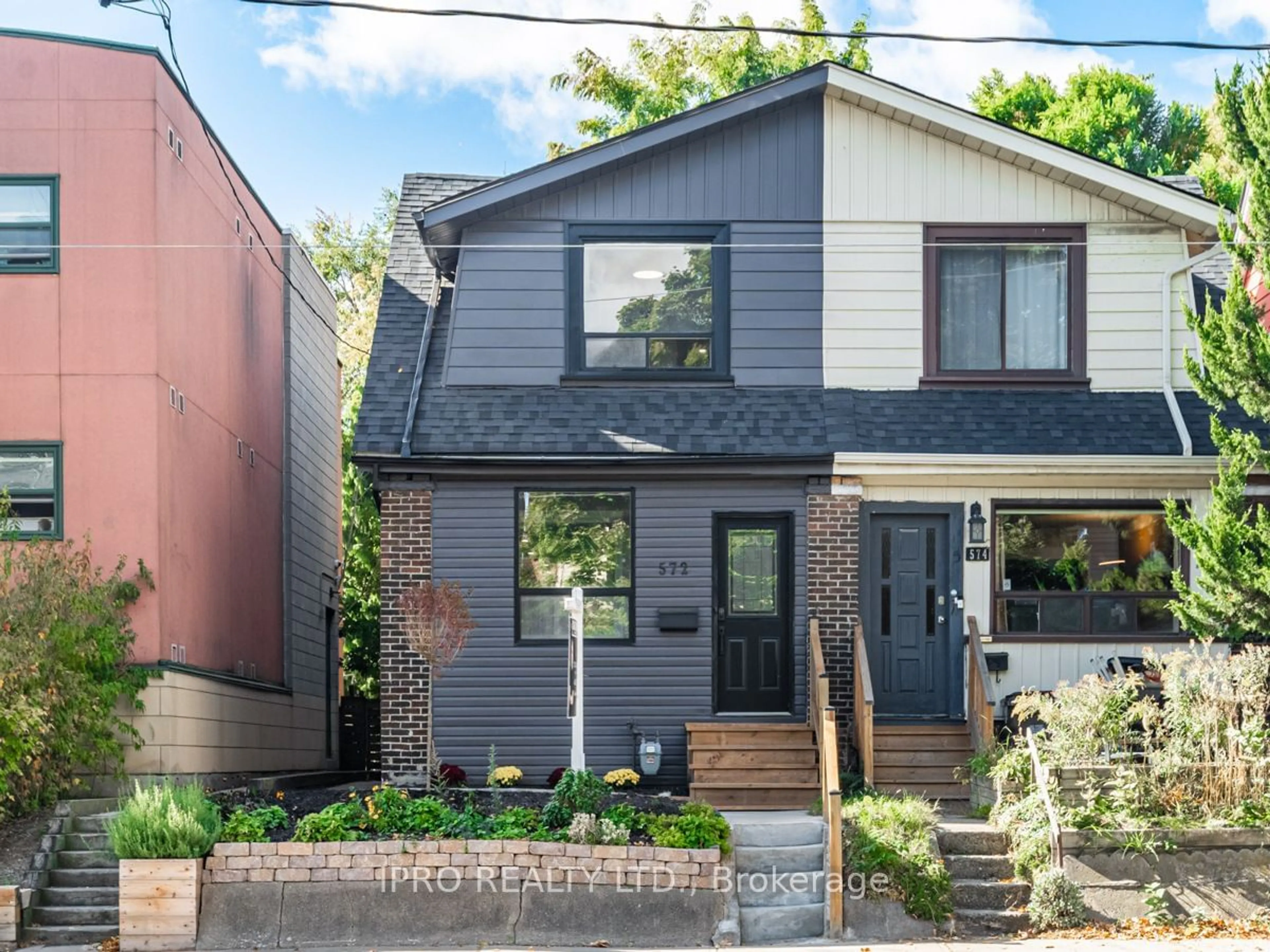 Frontside or backside of a home, cottage for 572 Coxwell Ave, Toronto Ontario M4C 3B6