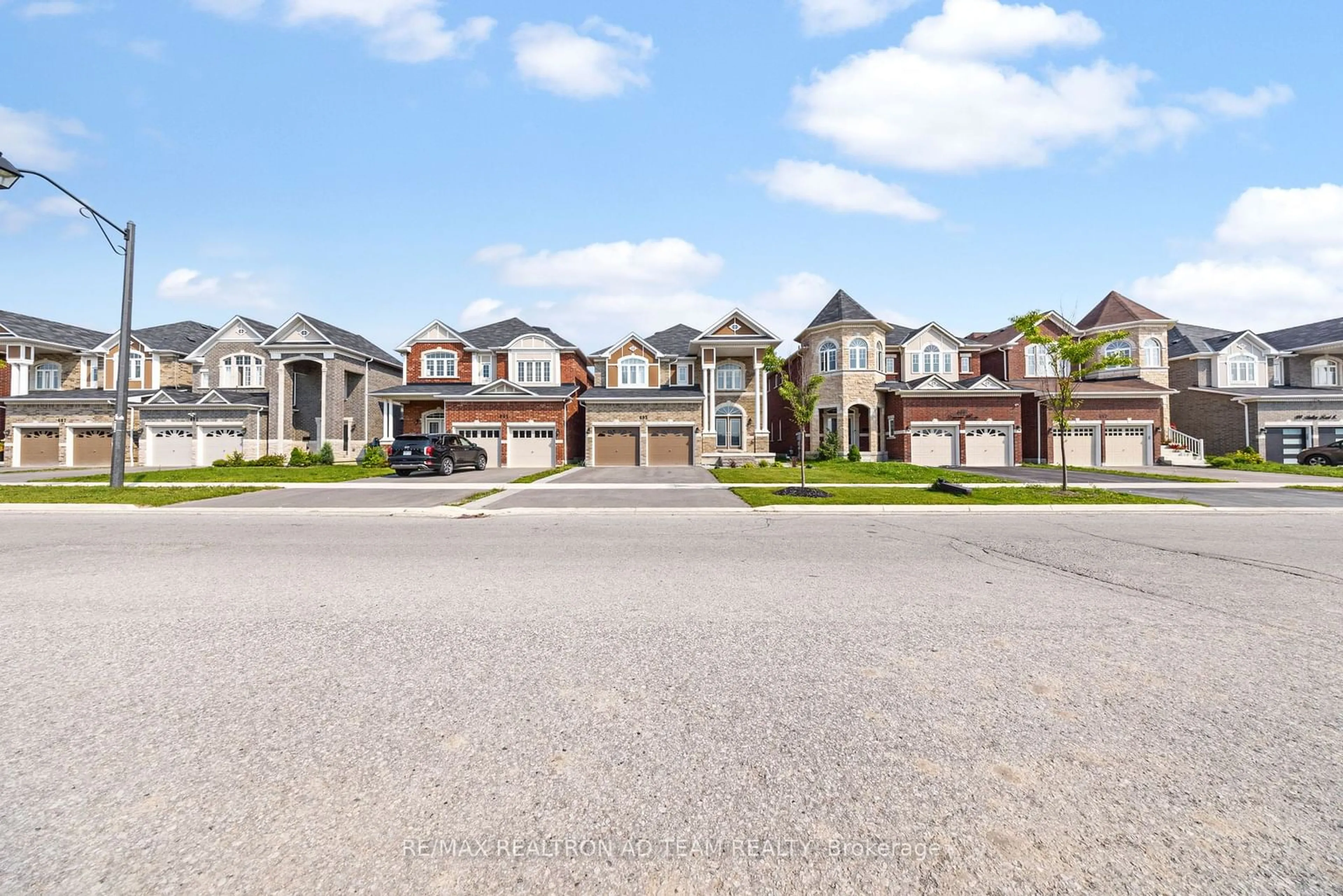 A pic from exterior of the house or condo, the street view for 693 Audley Rd, Ajax Ontario L1Z 0T7