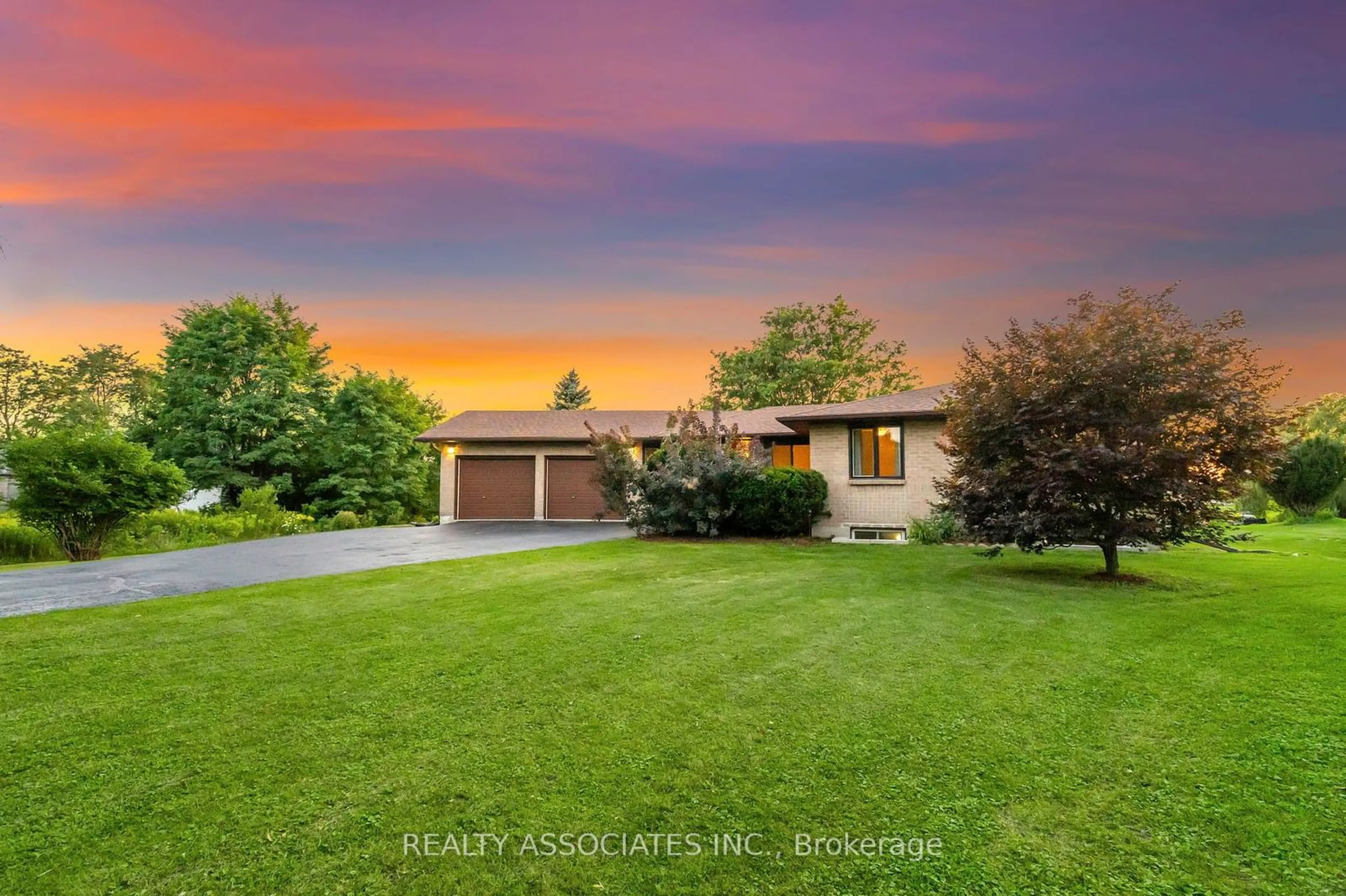 A pic from exterior of the house or condo, the fenced backyard for 4830 Old Brock Rd, Pickering Ontario L1Y 1A6