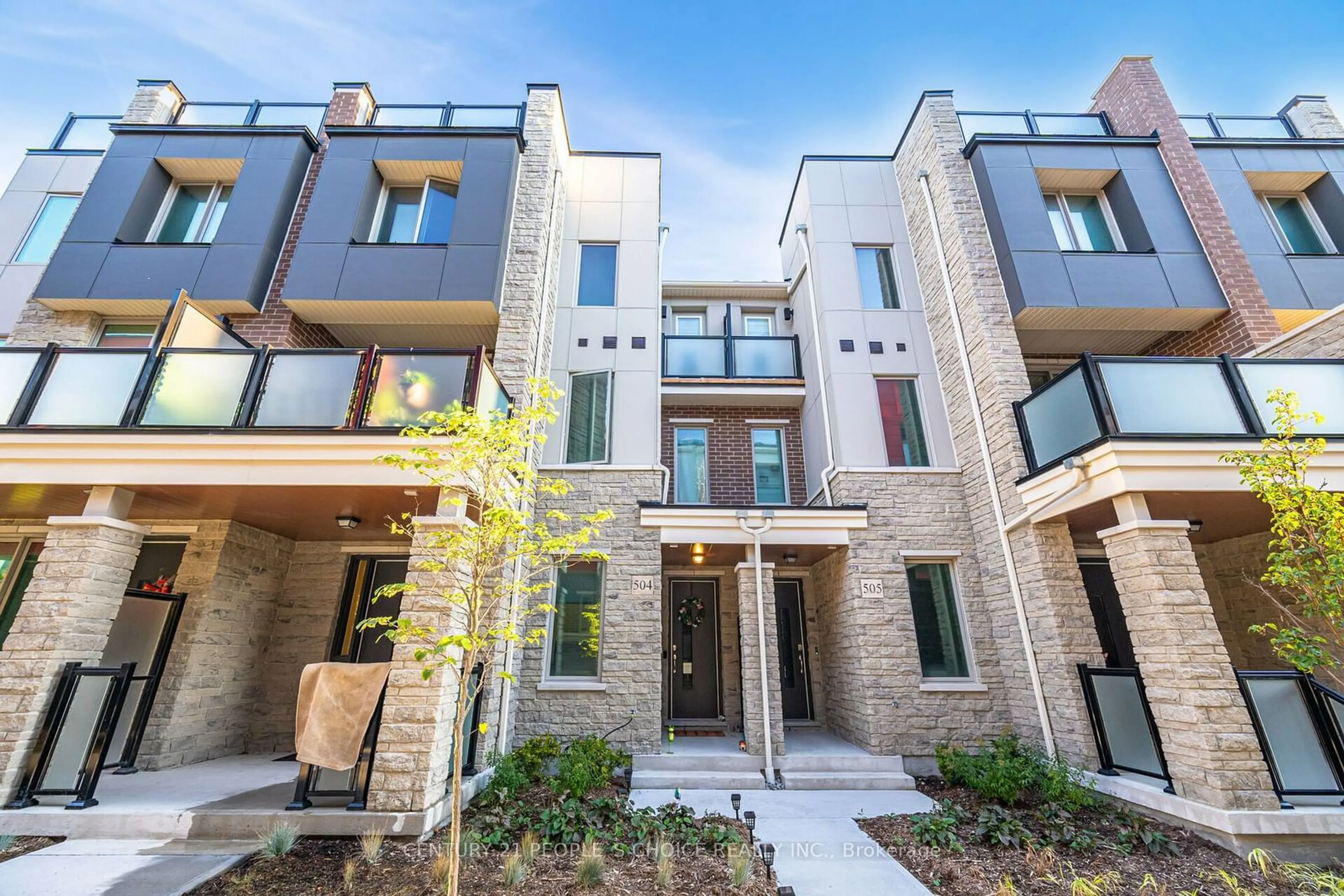 A pic from exterior of the house or condo, the front or back of building for 1034 Reflection Pl #504, Pickering Ontario L1X 0L1