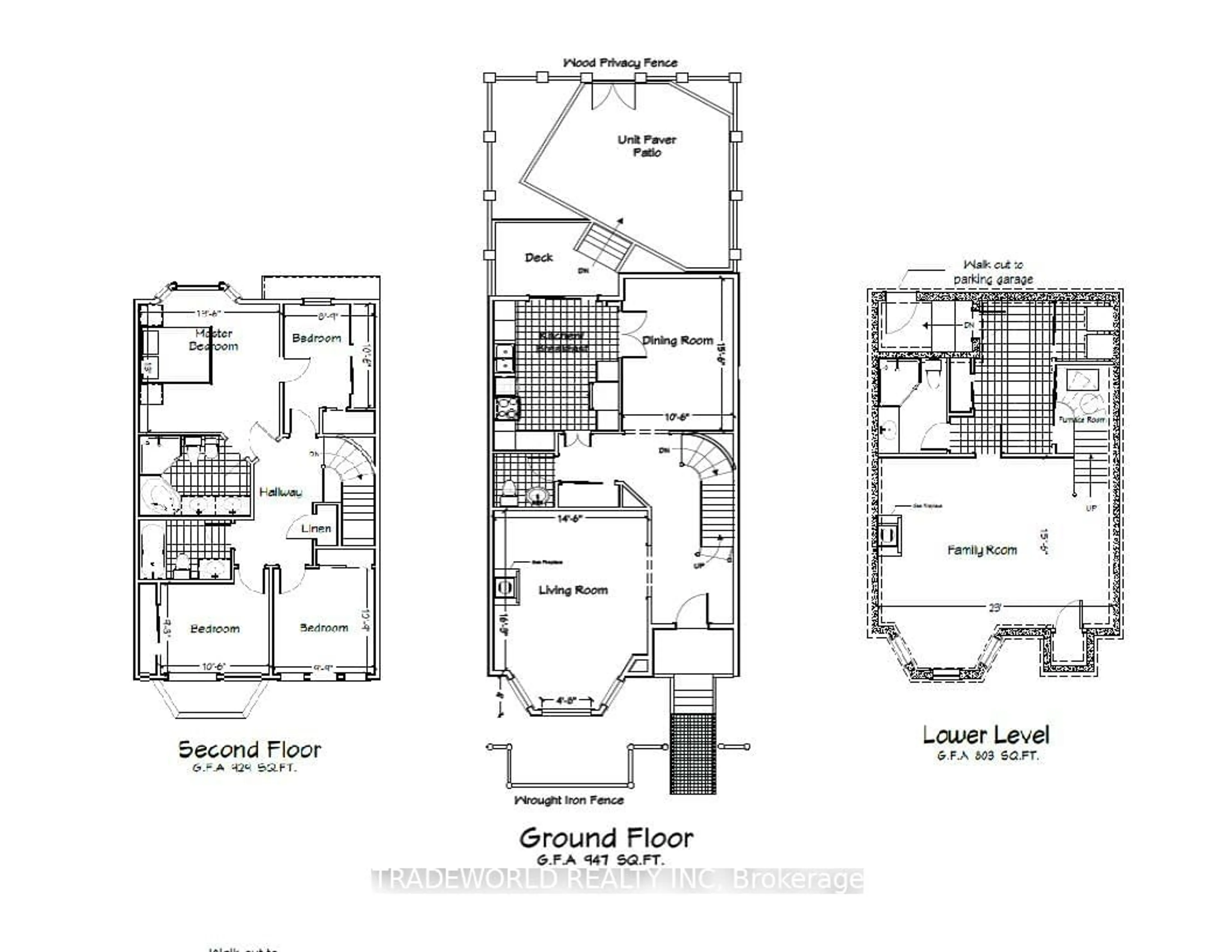 Floor plan for 138 Bonis Ave #TH156, Toronto Ontario M1T 3V7