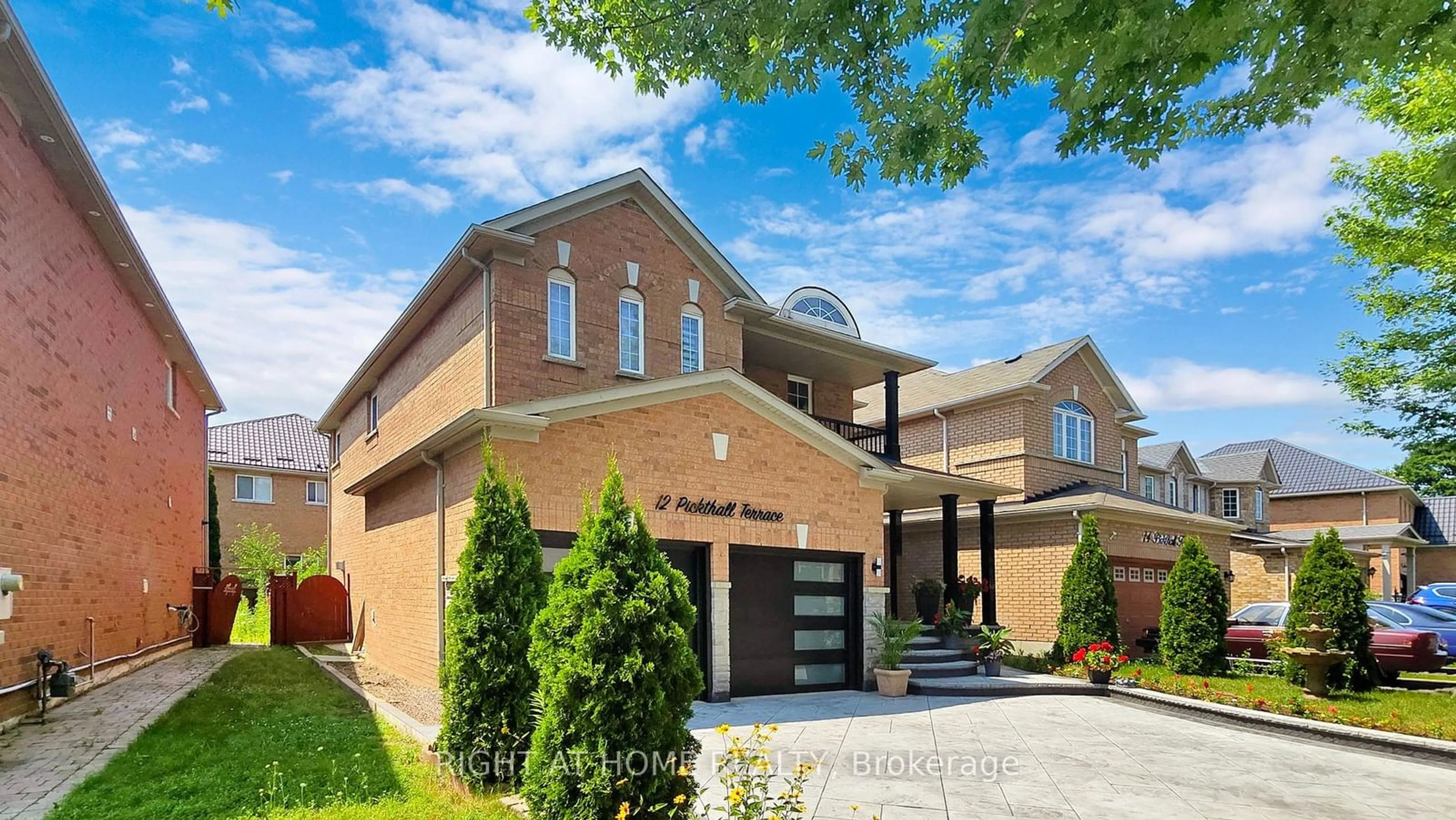 Home with brick exterior material for 12 Pickthall Terr, Toronto Ontario M1E 5K9