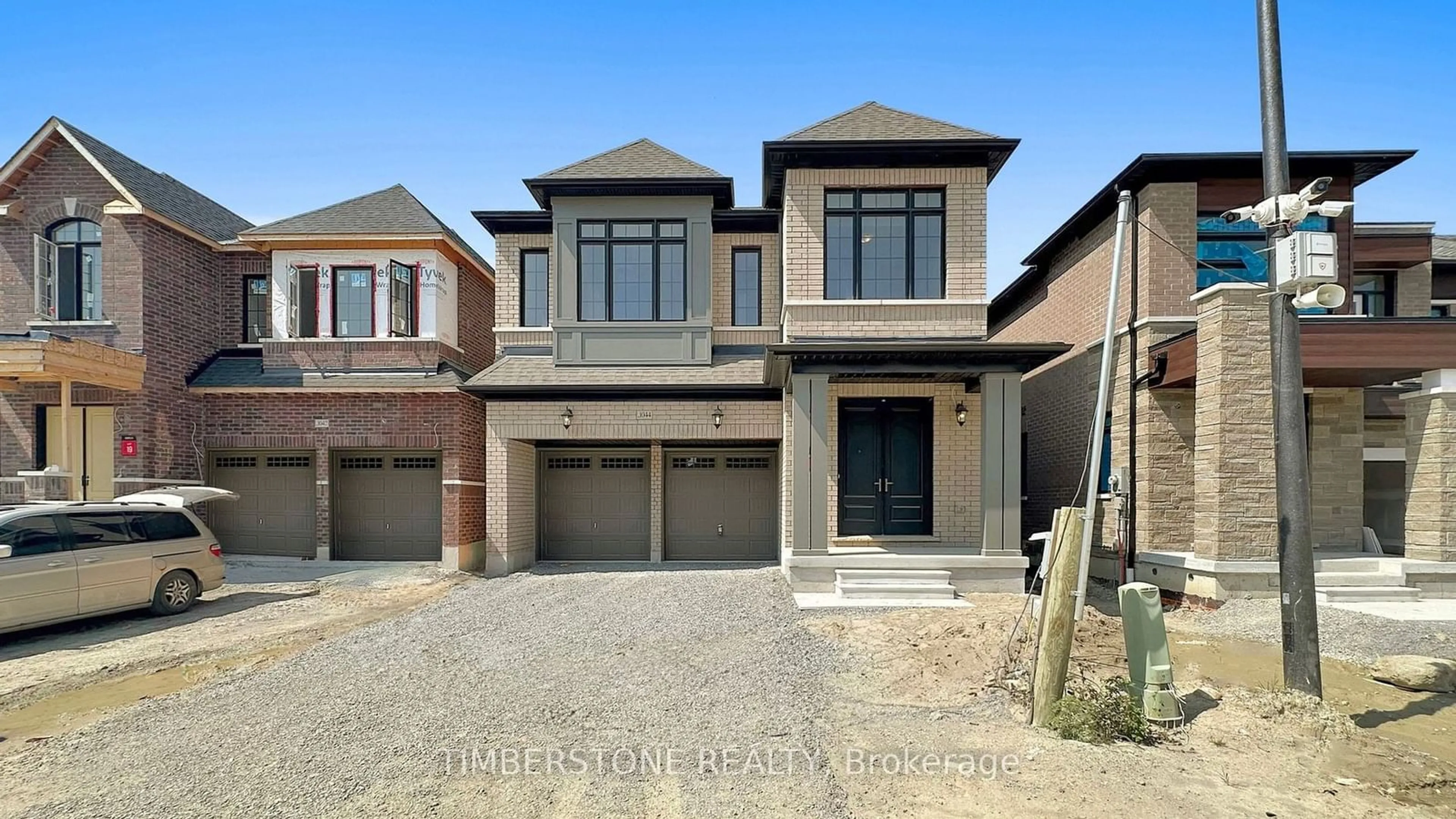 Frontside or backside of a home, the street view for 1044 Pisces Tr, Pickering Ontario L1X 0P7