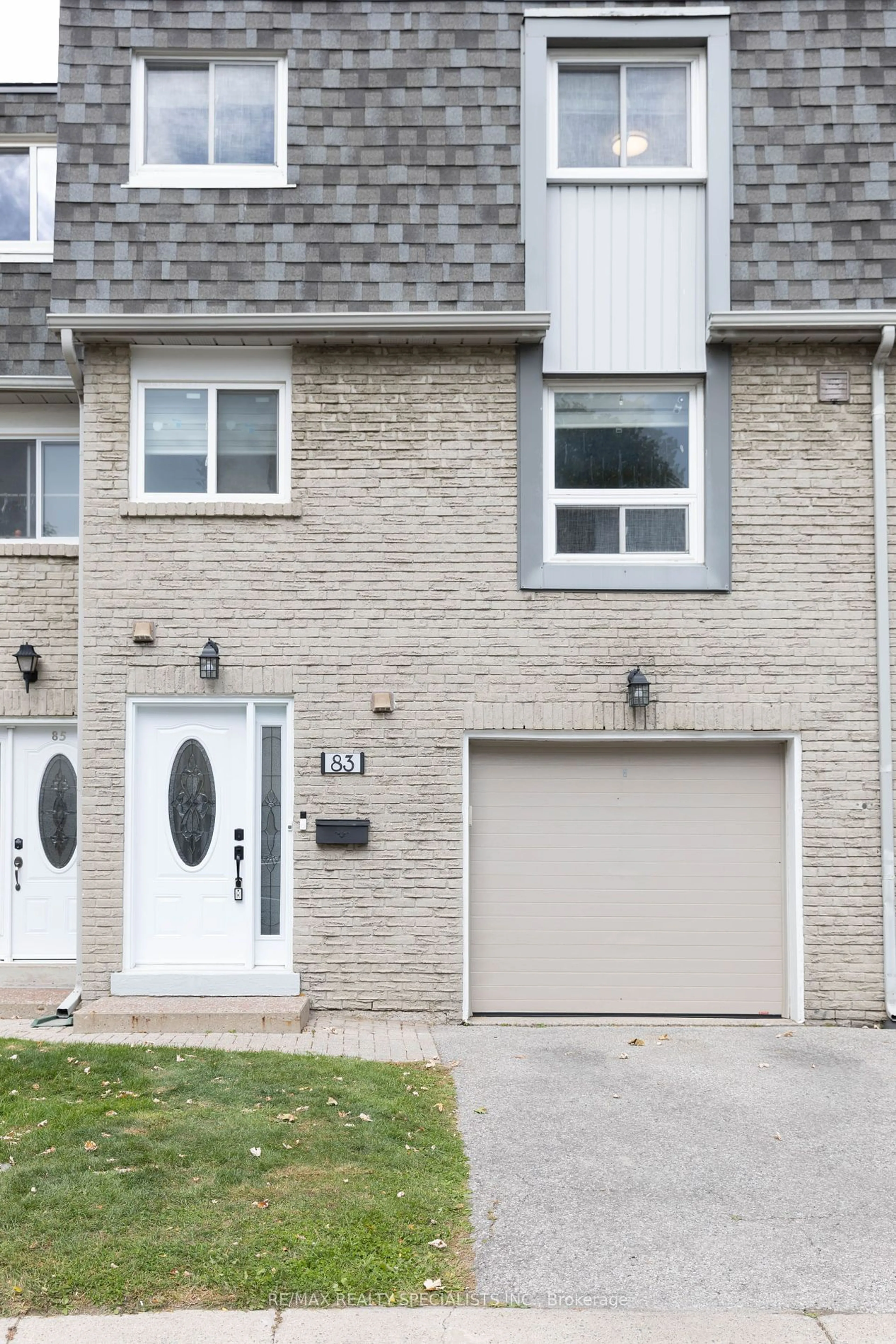 A pic from exterior of the house or condo, the street view for 1280 Bridletowne Circ #83, Toronto Ontario M1W 2V4