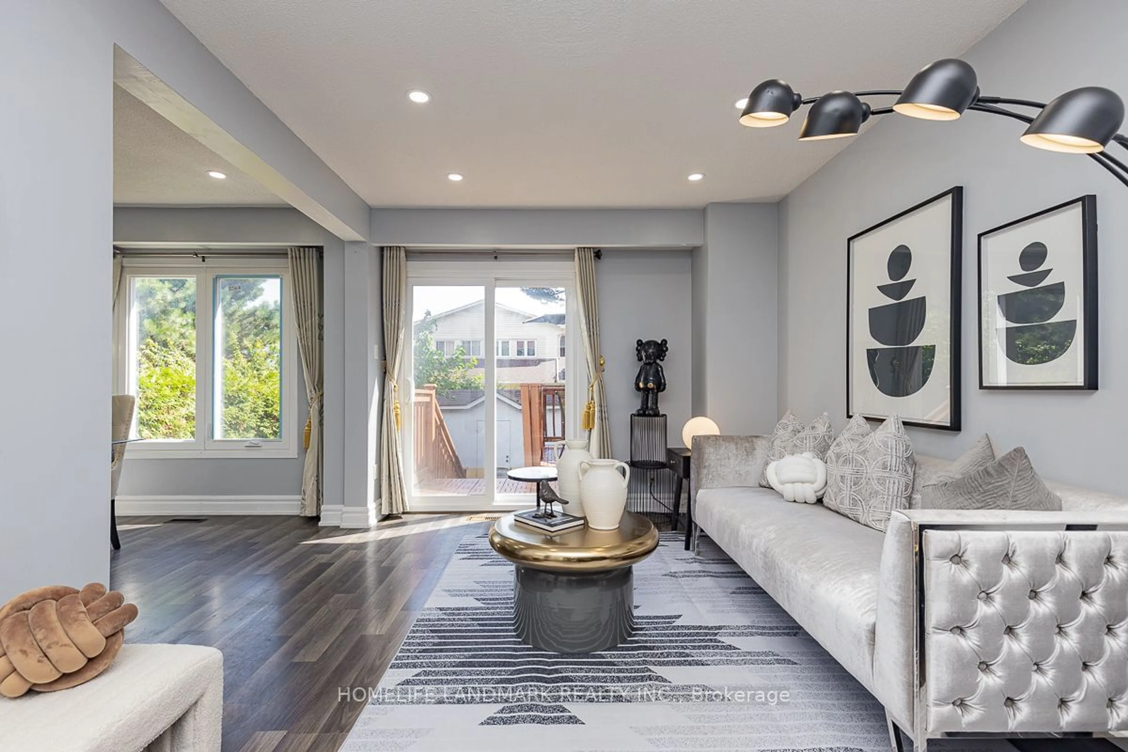 Living room, wood floors for 170 Bellefontaine St, Toronto Ontario M1S 4E6