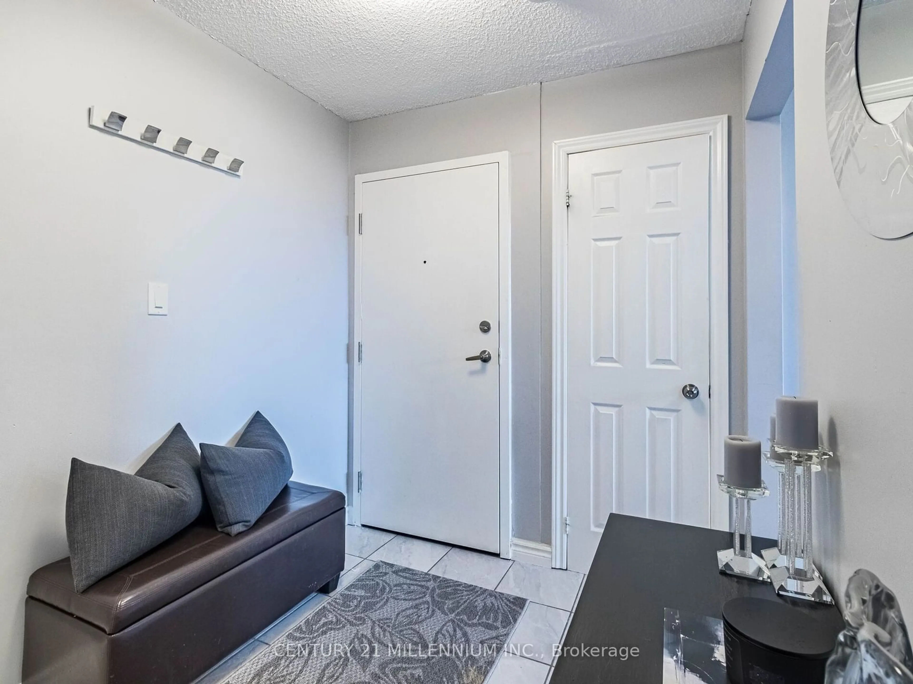 Indoor entryway, wood floors for 120 Nonquon Rd #153, Oshawa Ontario L1G 7E6