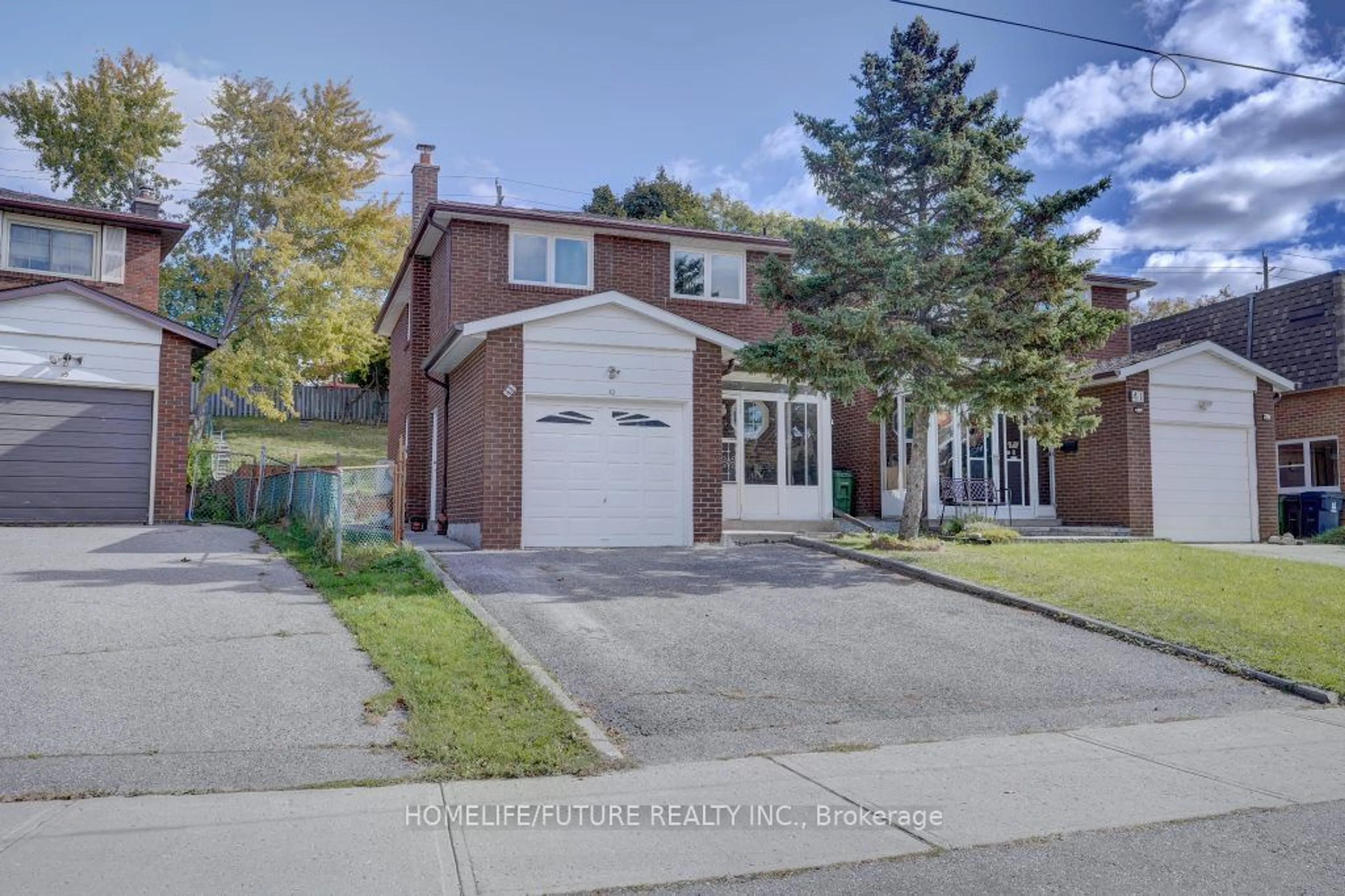 Frontside or backside of a home, the street view for 43 Keyworth Tr, Toronto Ontario M1S 2V2