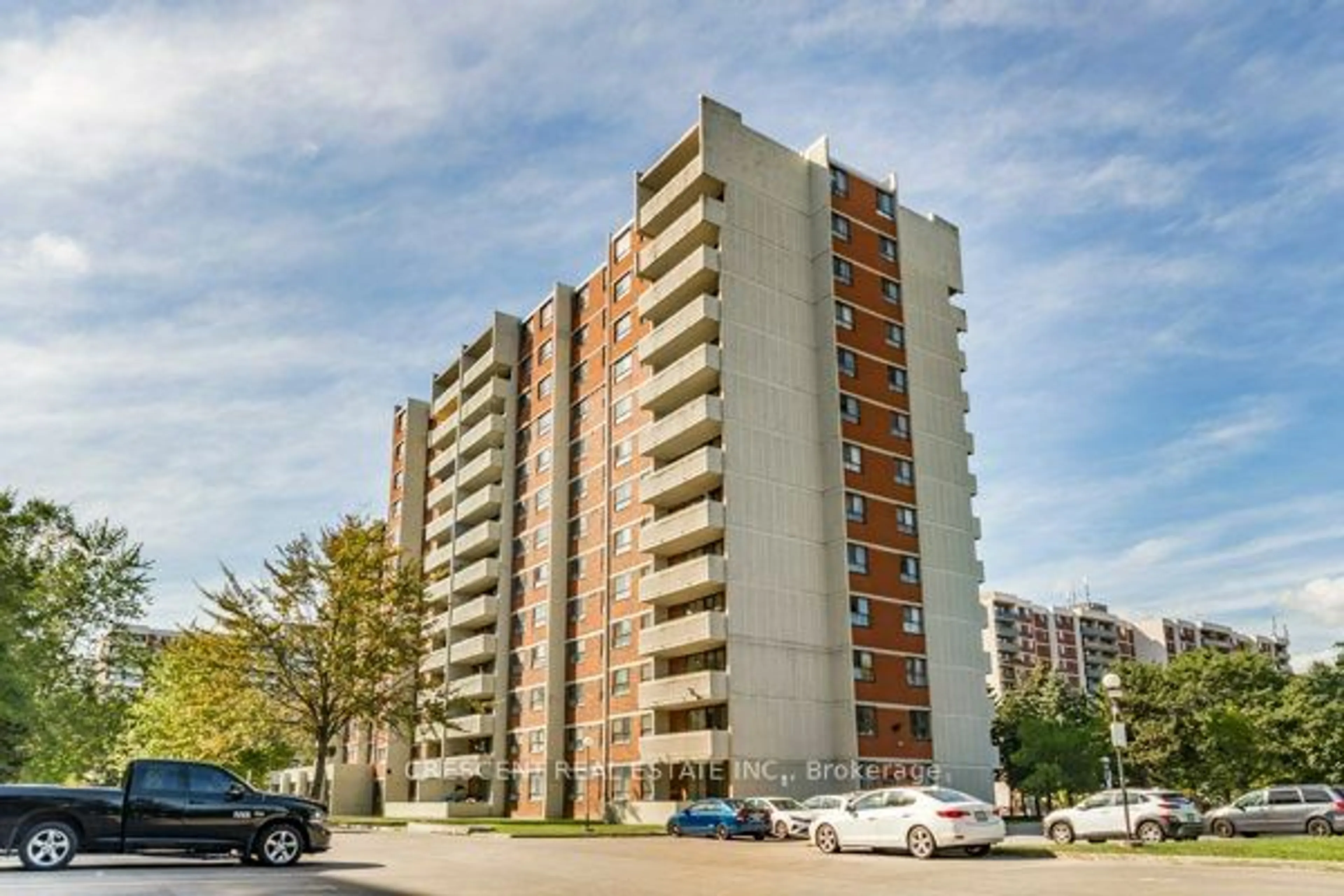 A pic from exterior of the house or condo, the front or back of building for 10 Stonehill Crt #611, Toronto Ontario M1W 2X8