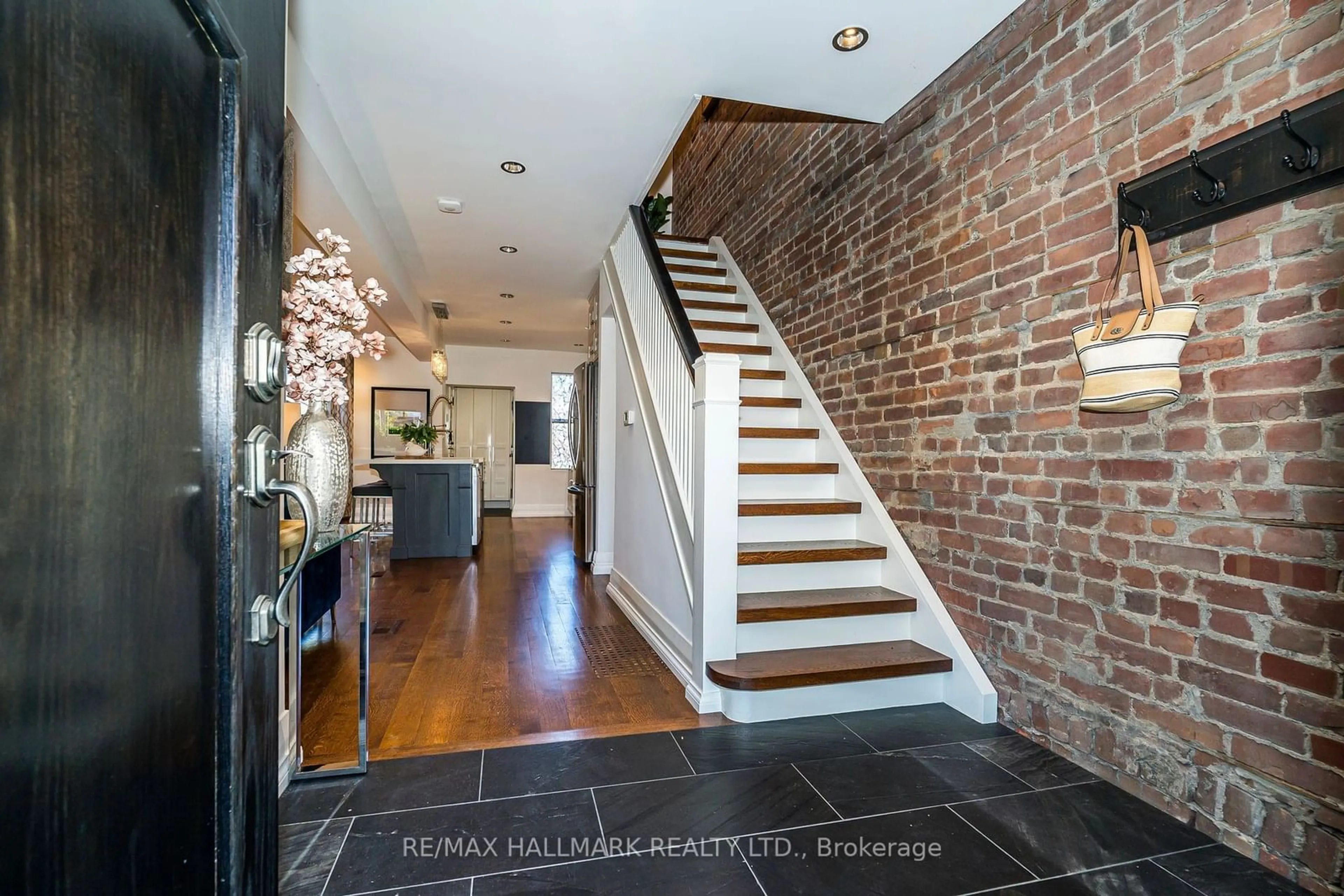 Indoor entryway, wood floors for 104 Monarch Park Ave, Toronto Ontario M4J 4R2