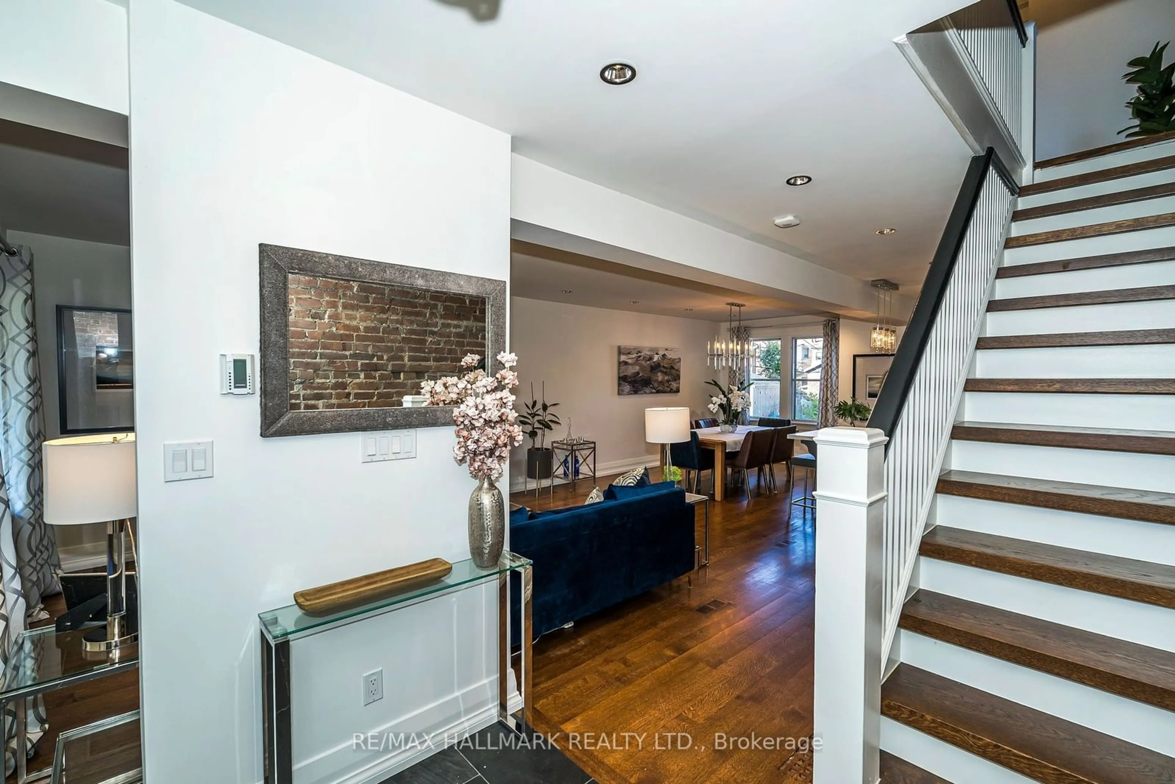 Indoor entryway, wood floors for 104 Monarch Park Ave, Toronto Ontario M4J 4R2