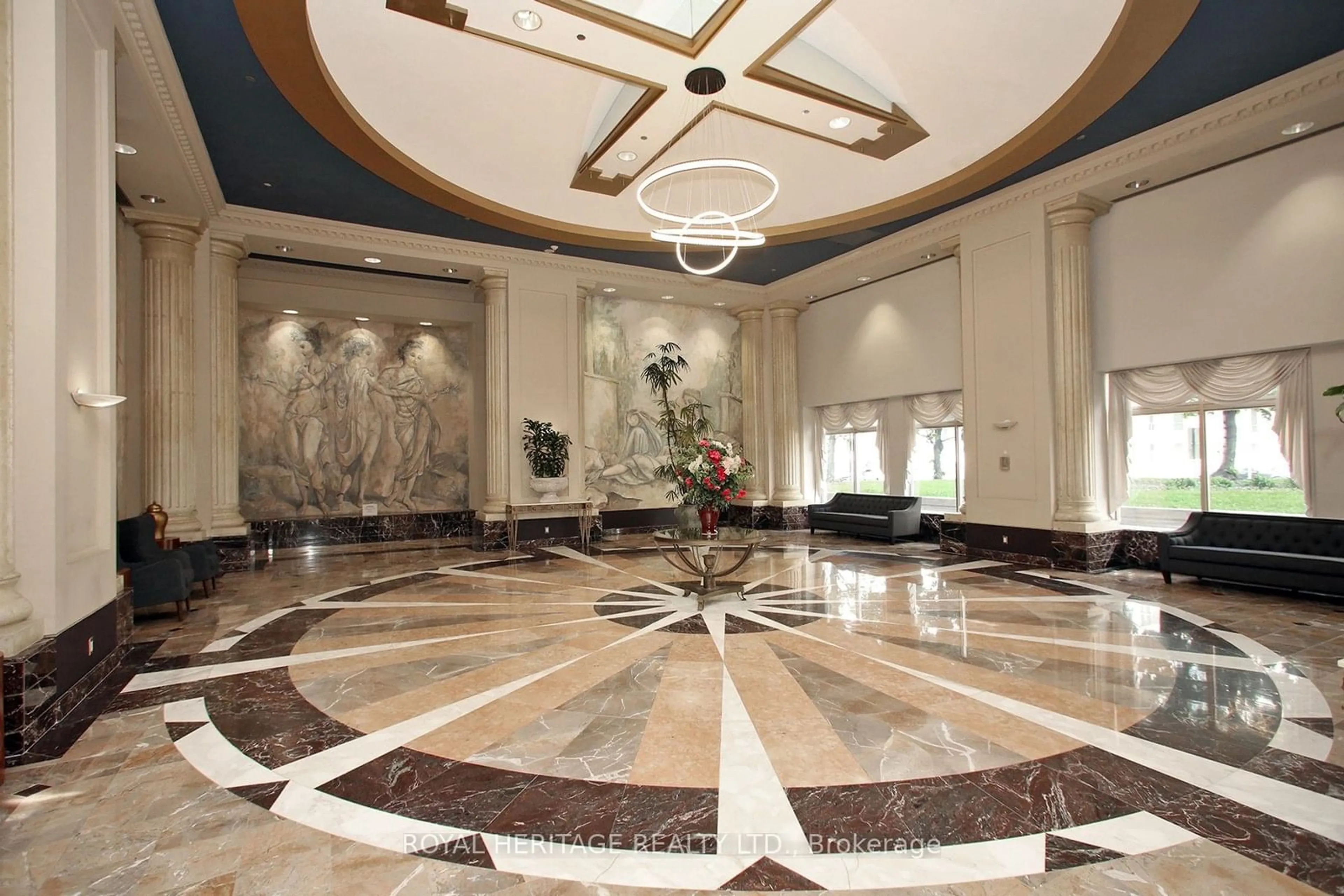 Indoor lobby, ceramic floors for 18 Lee Centre Dr #1505, Toronto Ontario M1H 3H5