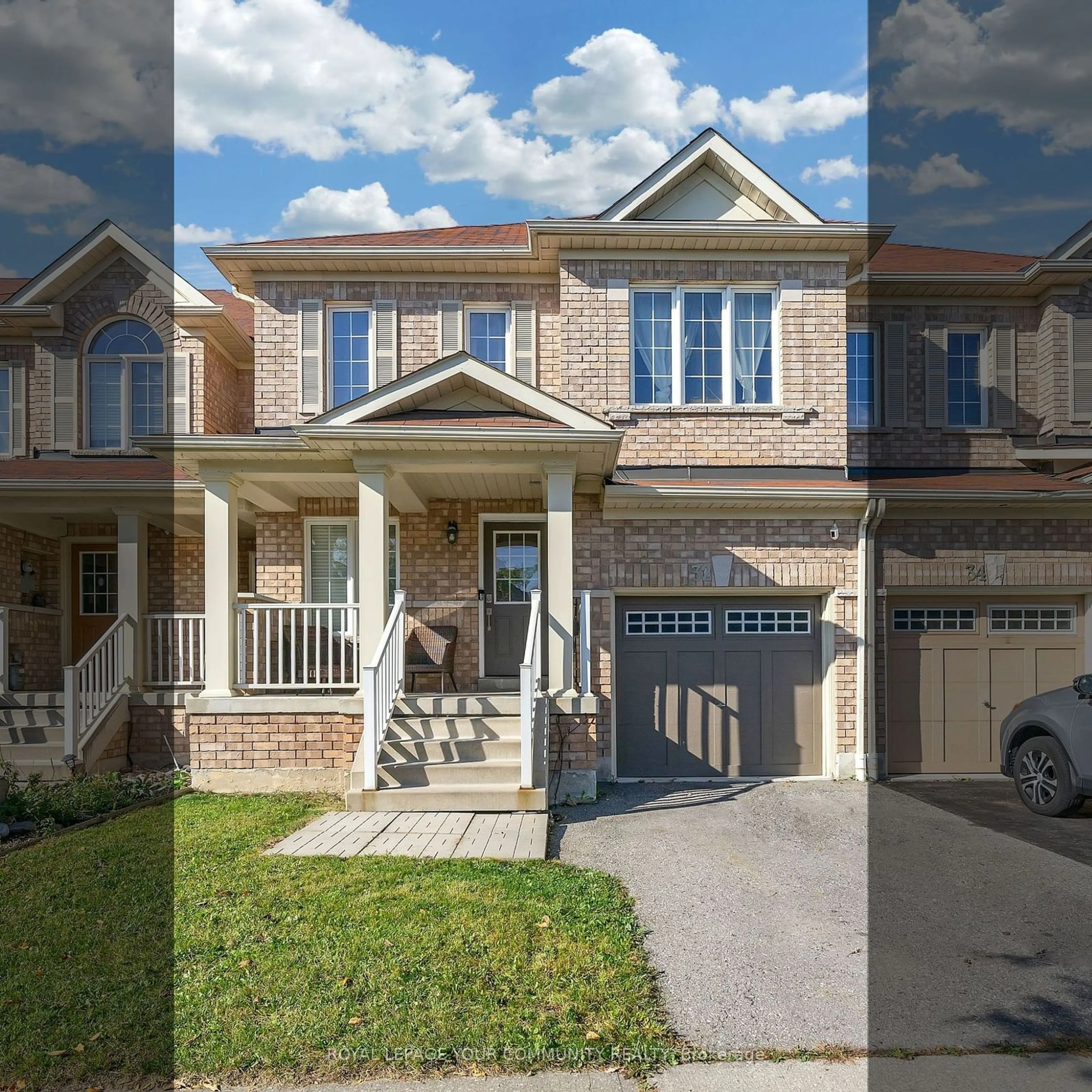 Frontside or backside of a home, the street view for 32 Booker Dr, Ajax Ontario L1Z 0H3