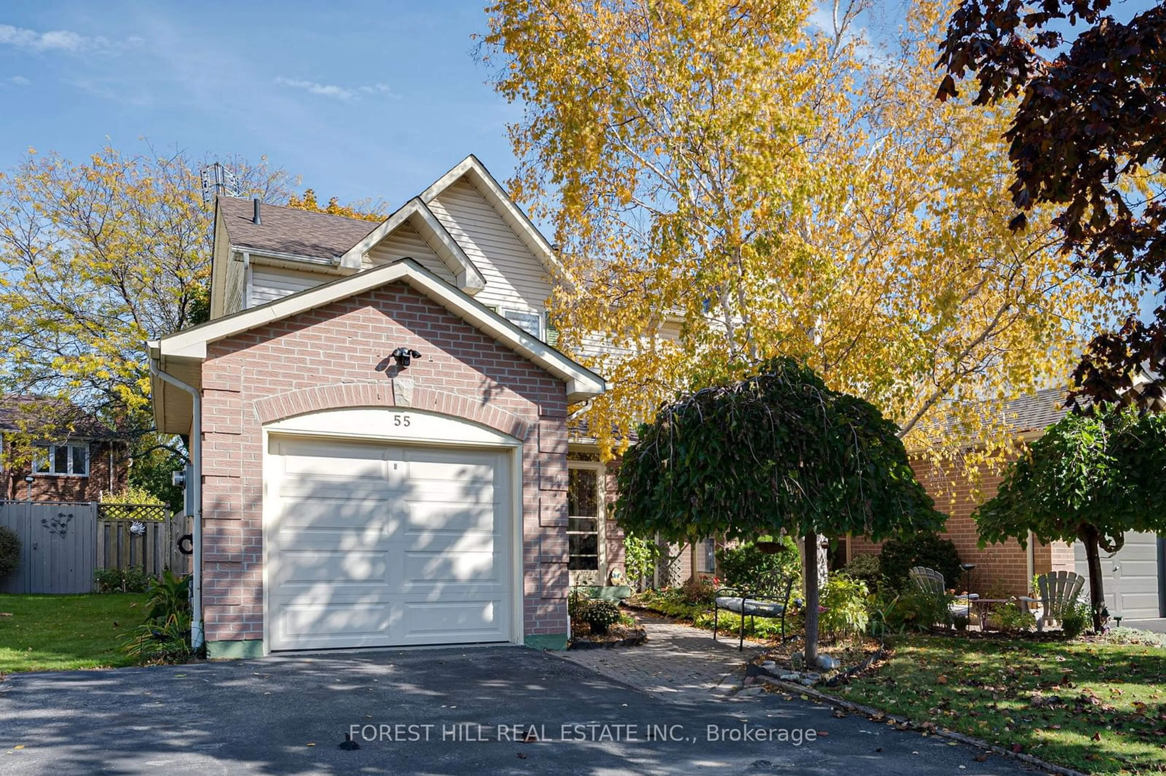 A pic from exterior of the house or condo, the street view for 55 Humphrey Dr, Ajax Ontario L1S 4Z2