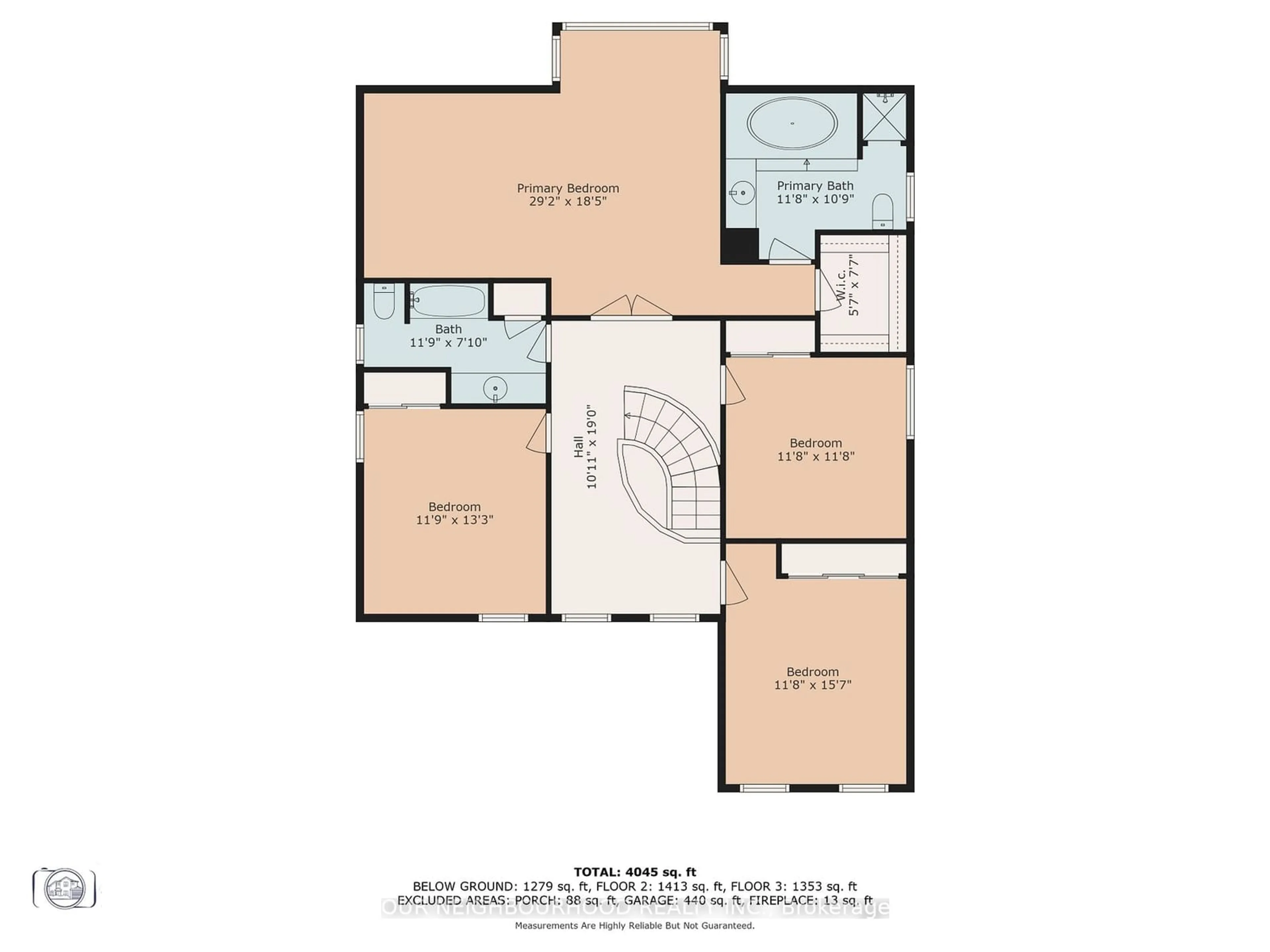 Floor plan for 519 Sundown Cres, Pickering Ontario L1V 6A8