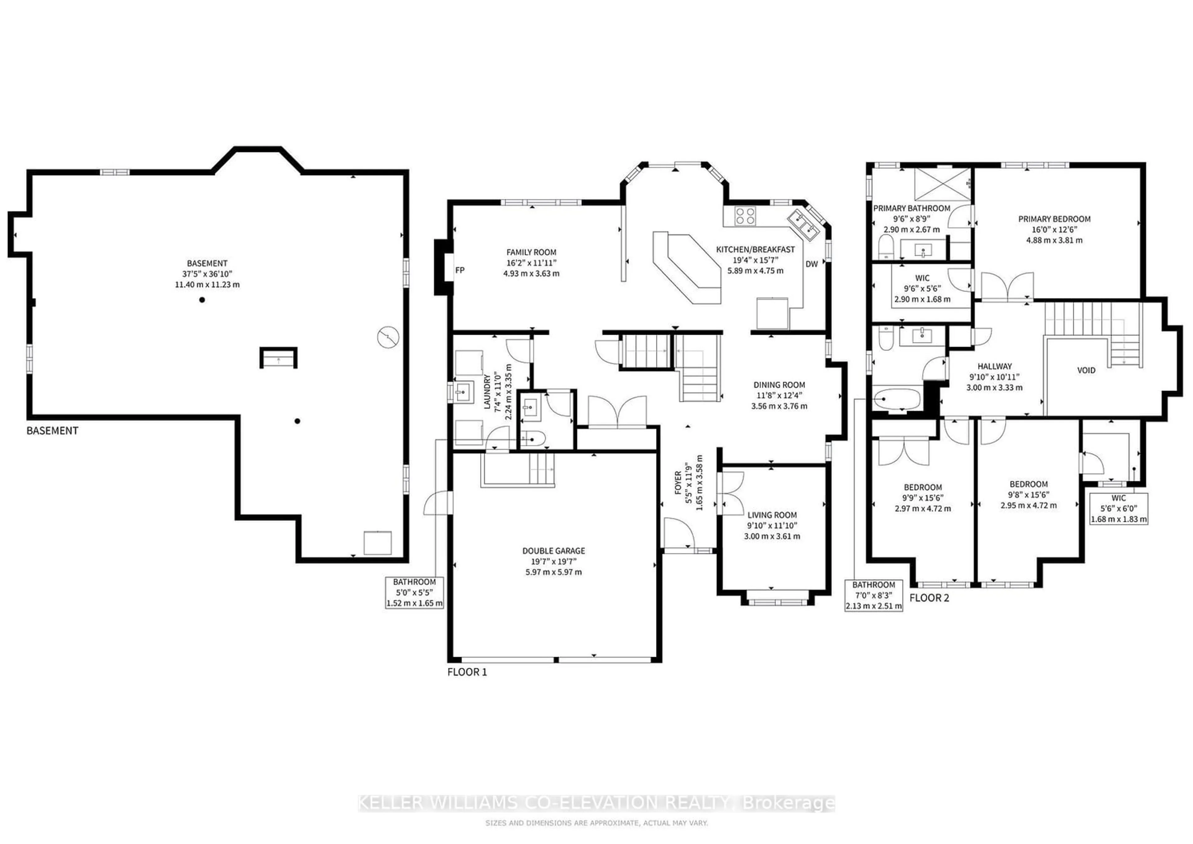 Floor plan for 381 Niagara Dr, Oshawa Ontario L1G 8C6