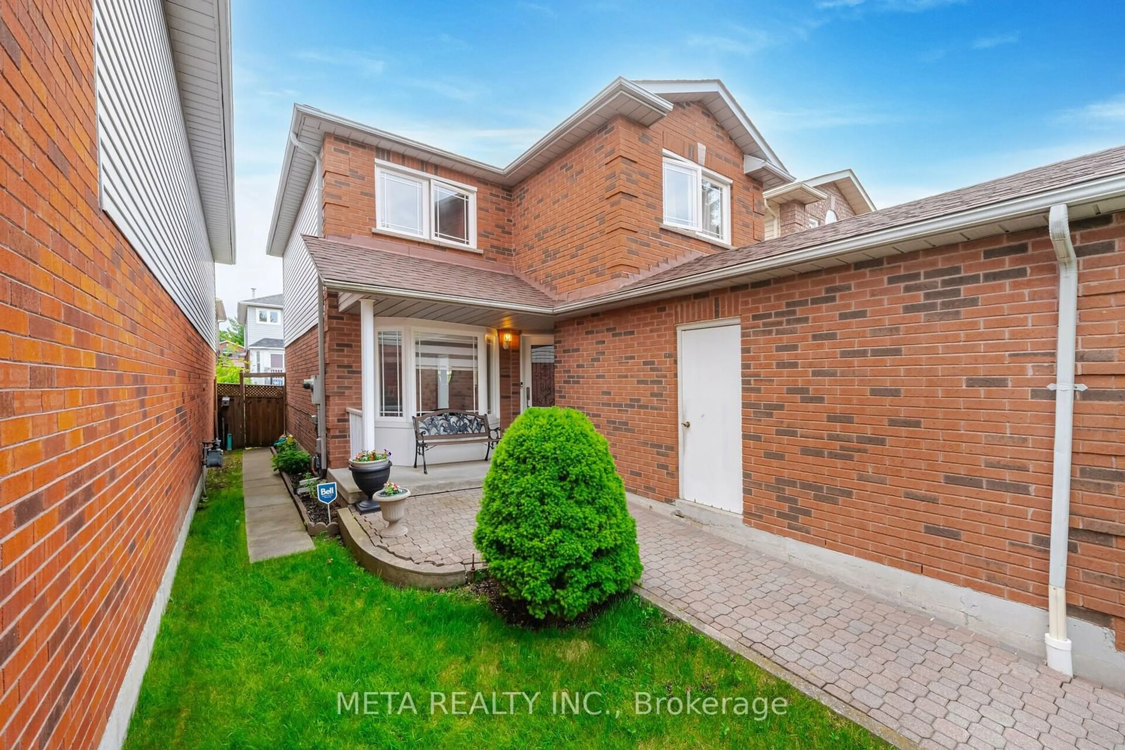 Frontside or backside of a home, the fenced backyard for 147 Andona Cres, Toronto Ontario M1C 5A1