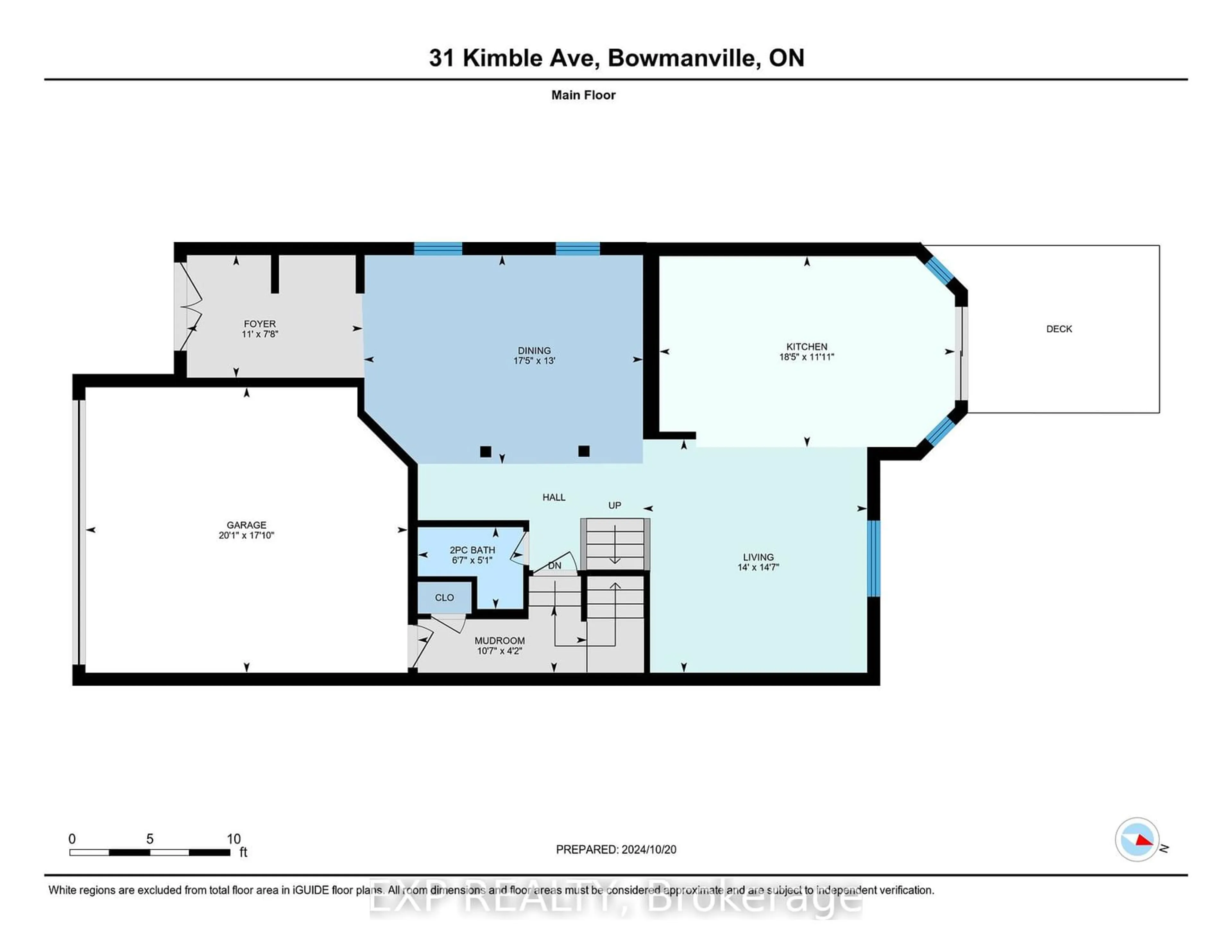 Floor plan for 31 Kimble Ave, Clarington Ontario L1C 0J7