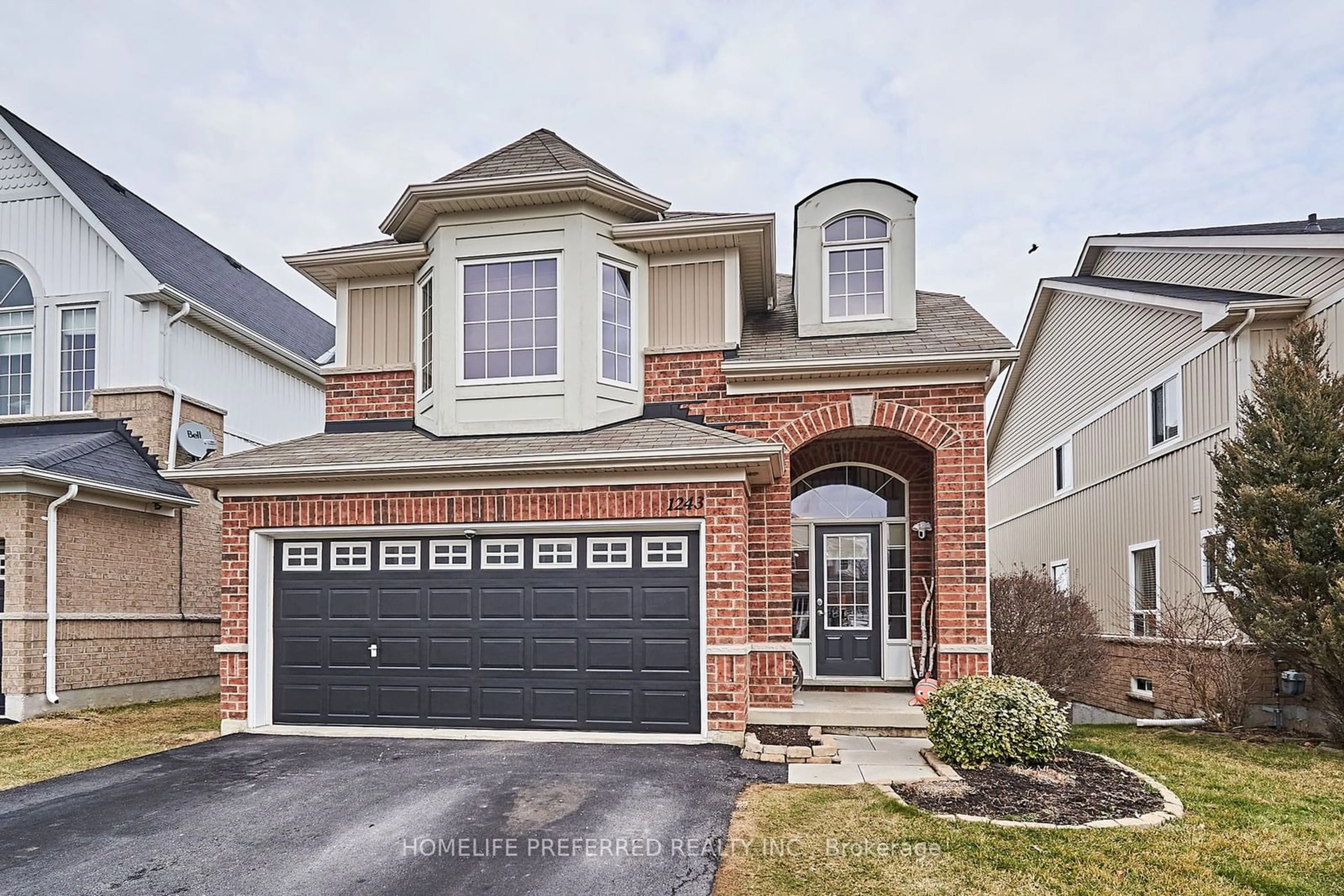 Home with brick exterior material for 1243 Meath Dr, Oshawa Ontario L1K 0M7