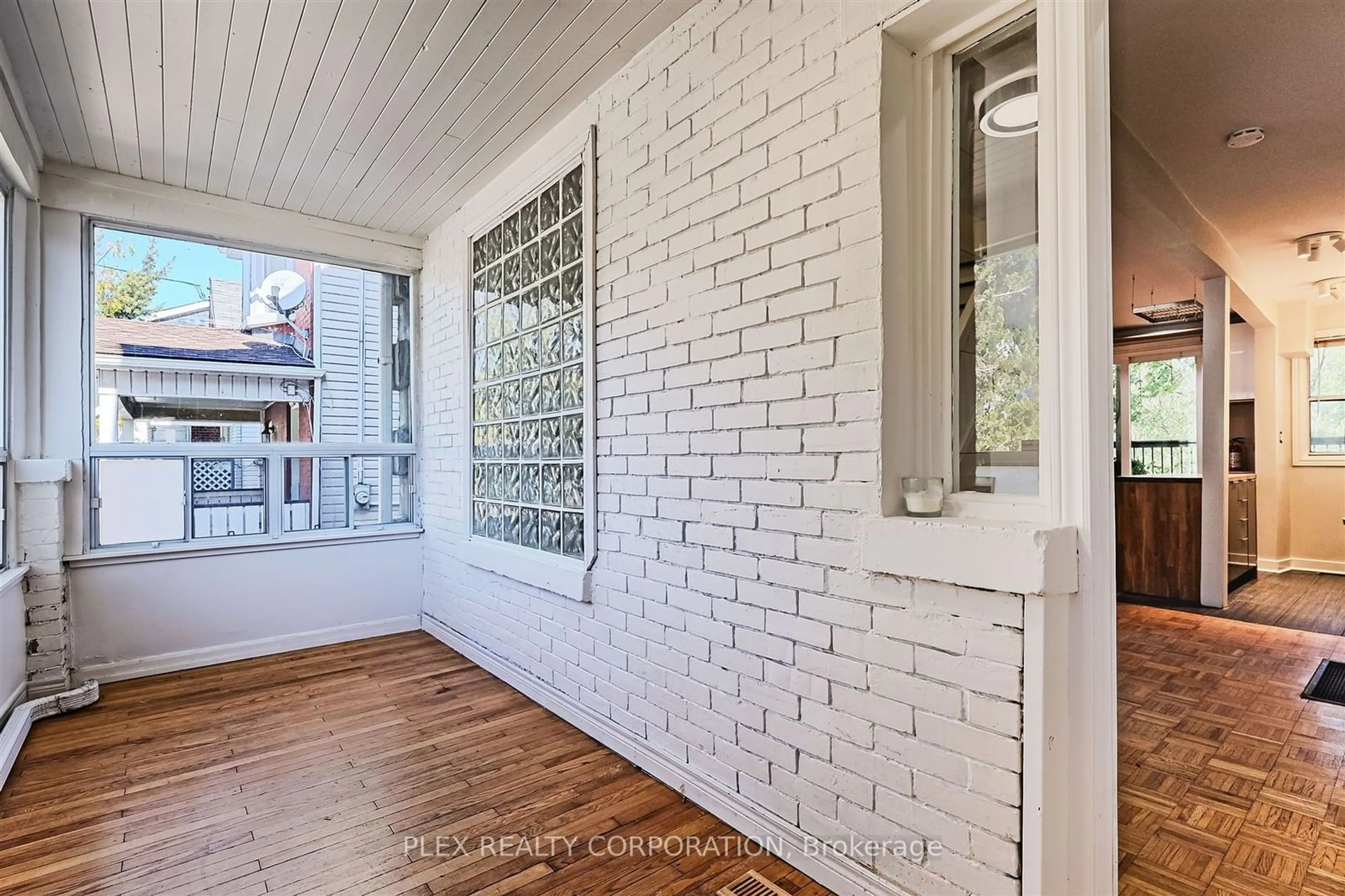 Balcony in the apartment, the street view for 193 Coxwell Ave, Toronto Ontario M4L 3B4