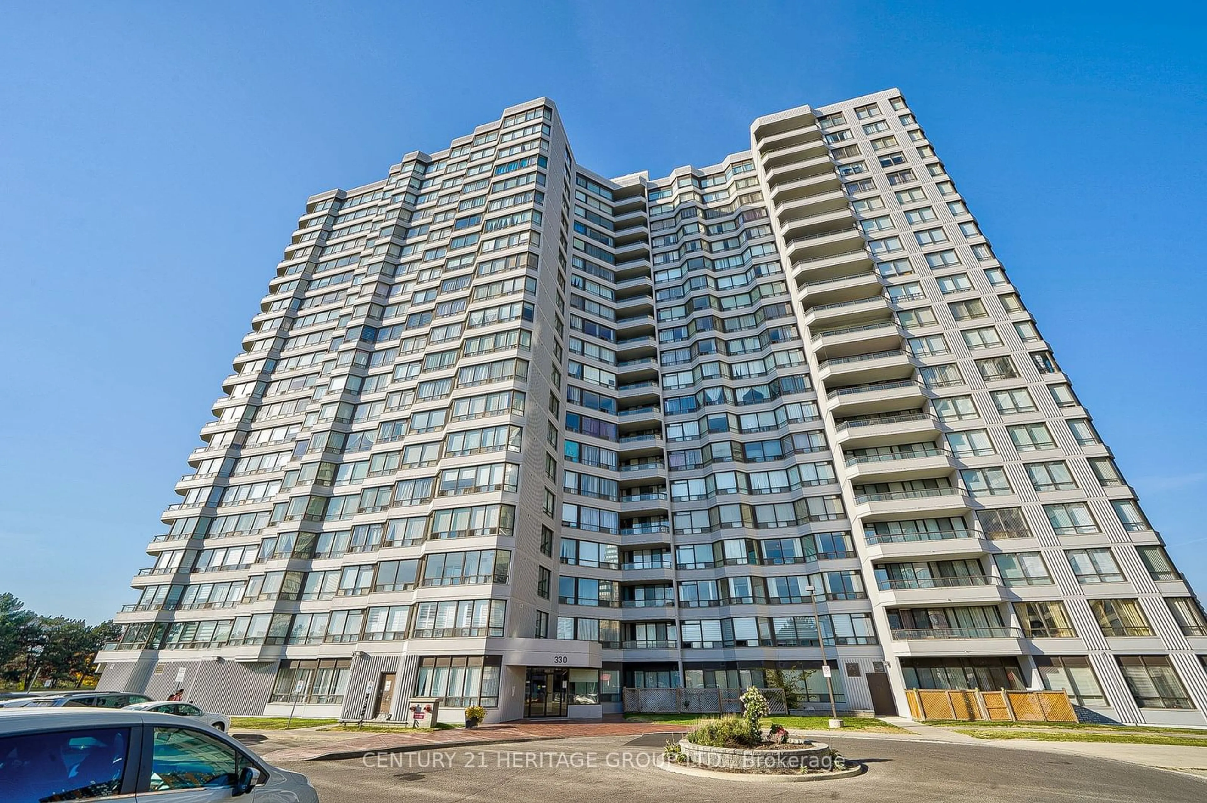 A pic from exterior of the house or condo, the front or back of building for 330 Alton Towers Circ #1410, Toronto Ontario M1V 5H3