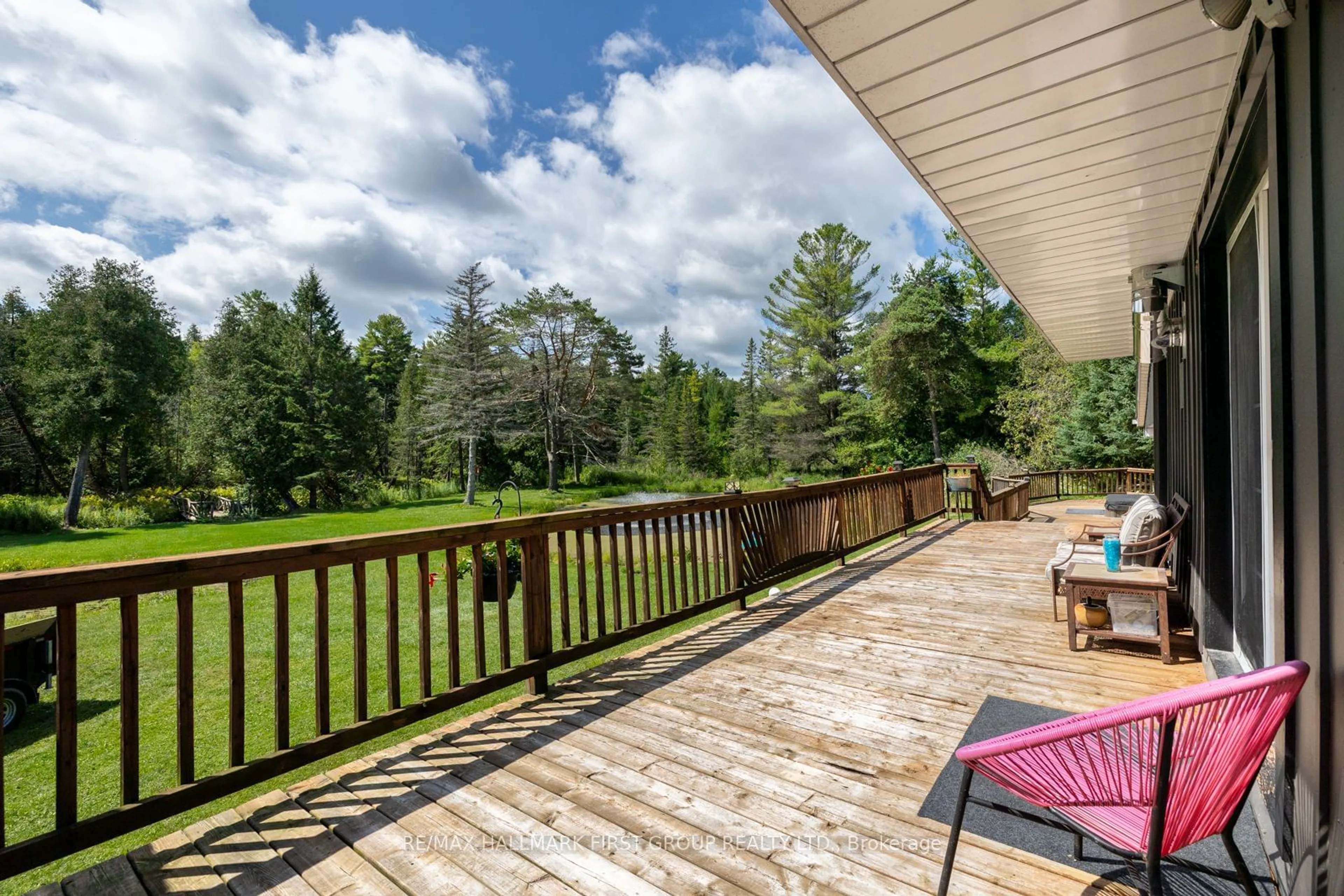 Patio, the fenced backyard for 7236 Carscadden Rd, Clarington Ontario L0B 1M0