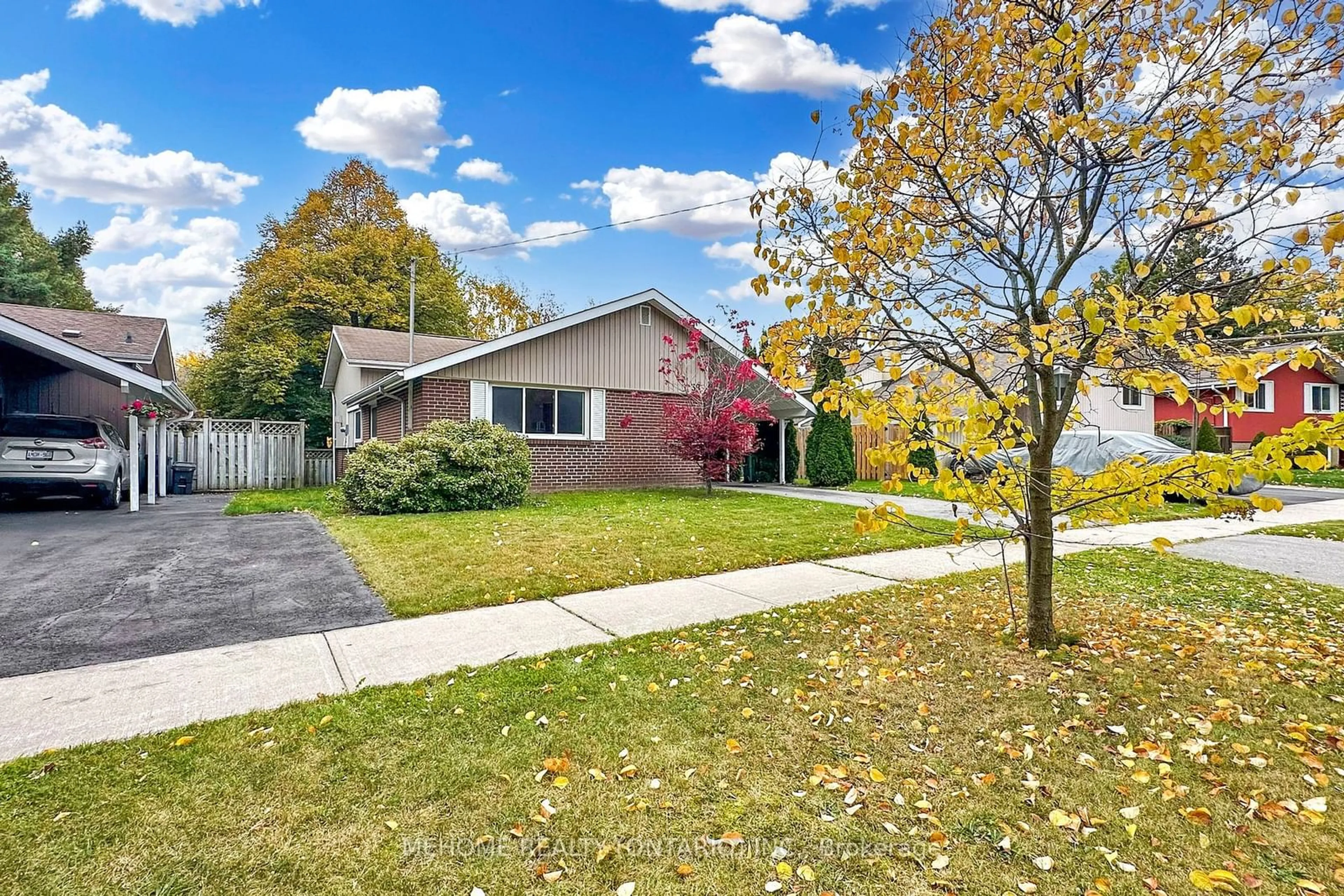 A pic from exterior of the house or condo, the fenced backyard for 38 Cartier Cres, Toronto Ontario M1P 3N8