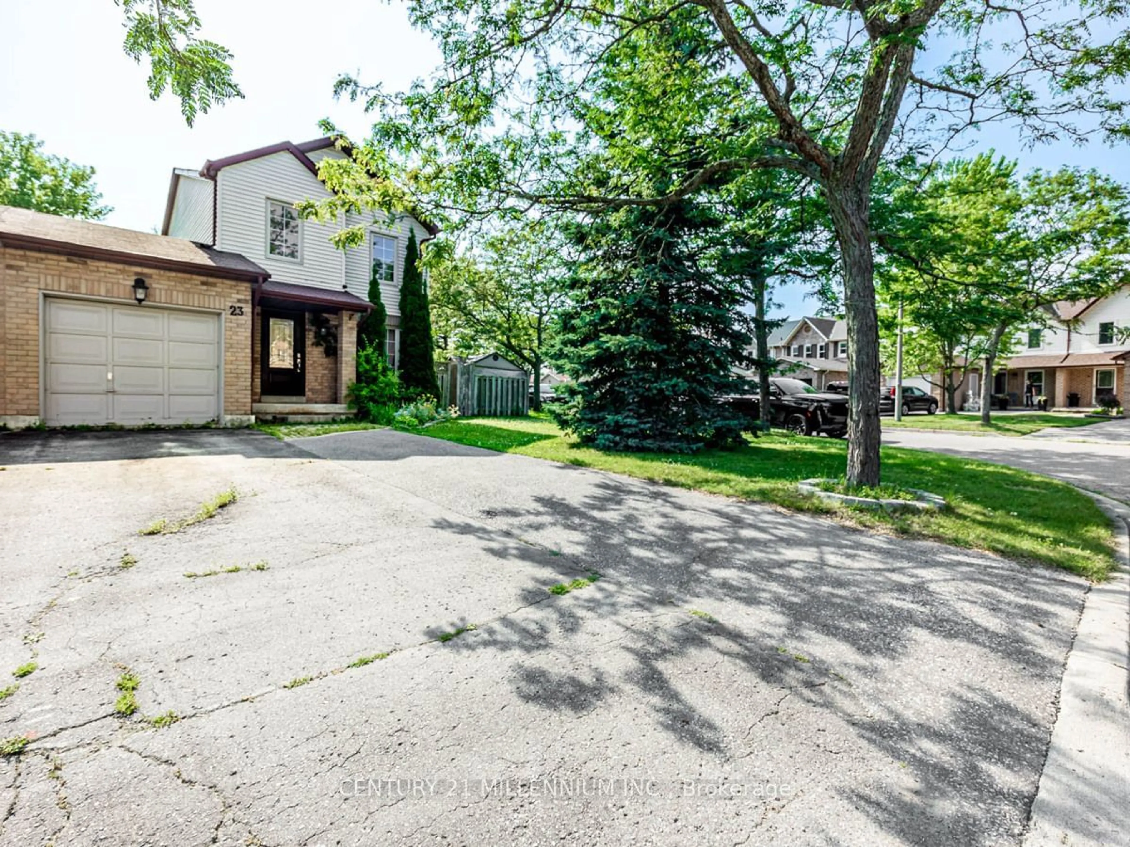 Frontside or backside of a home, the street view for 23 Kipling Cres, Ajax Ontario L1S 5A7