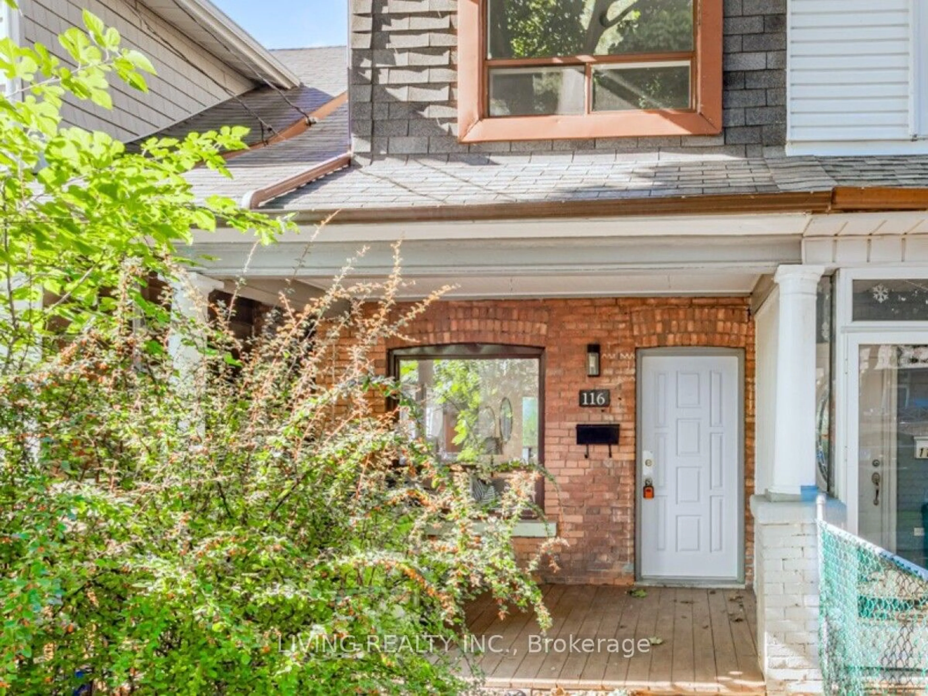 Home with brick exterior material for 116 Roseheath Ave, Toronto Ontario M4C 3P5