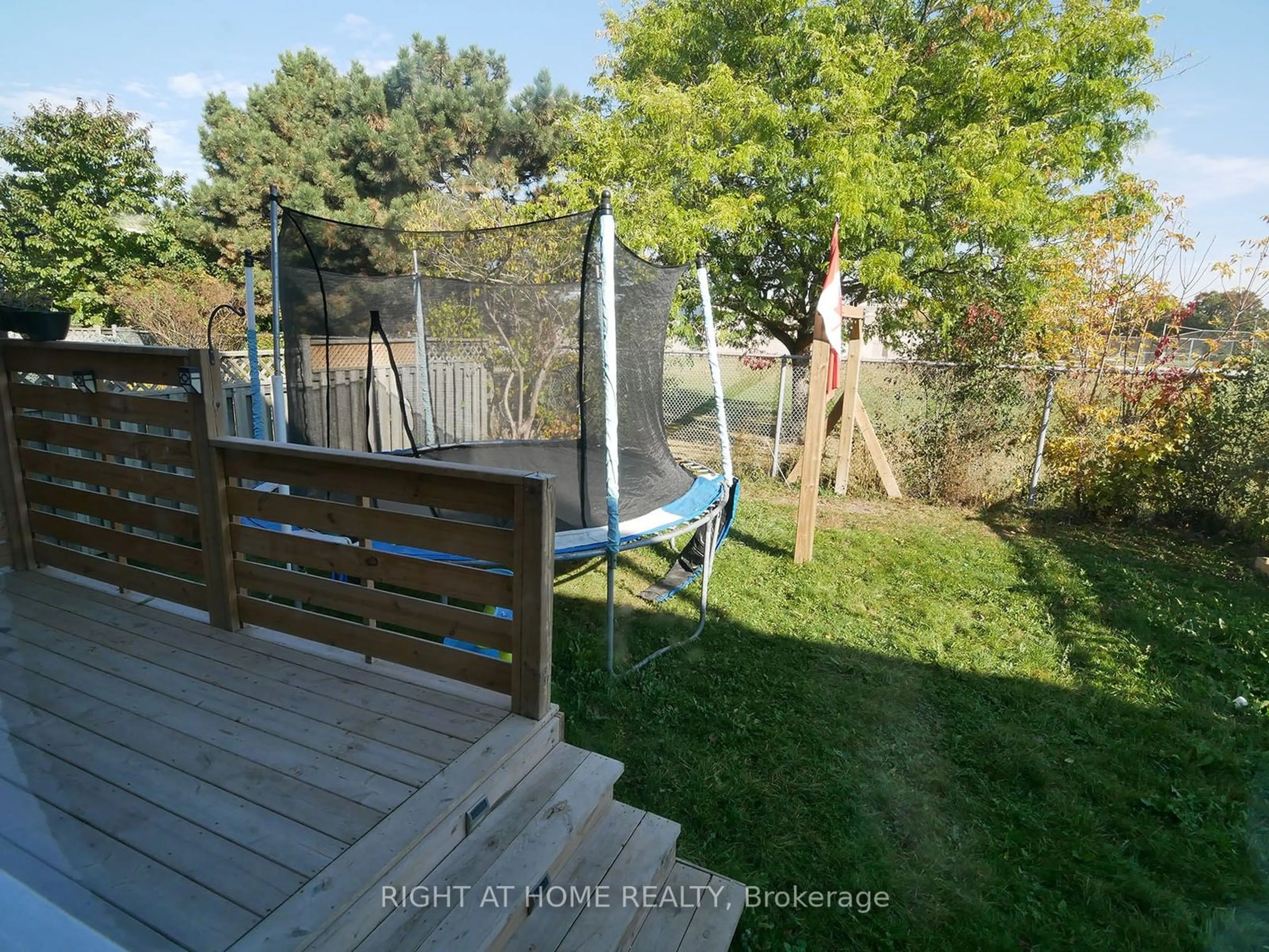 Patio, the fenced backyard for 8 REED Dr, Ajax Ontario L1S 5S3